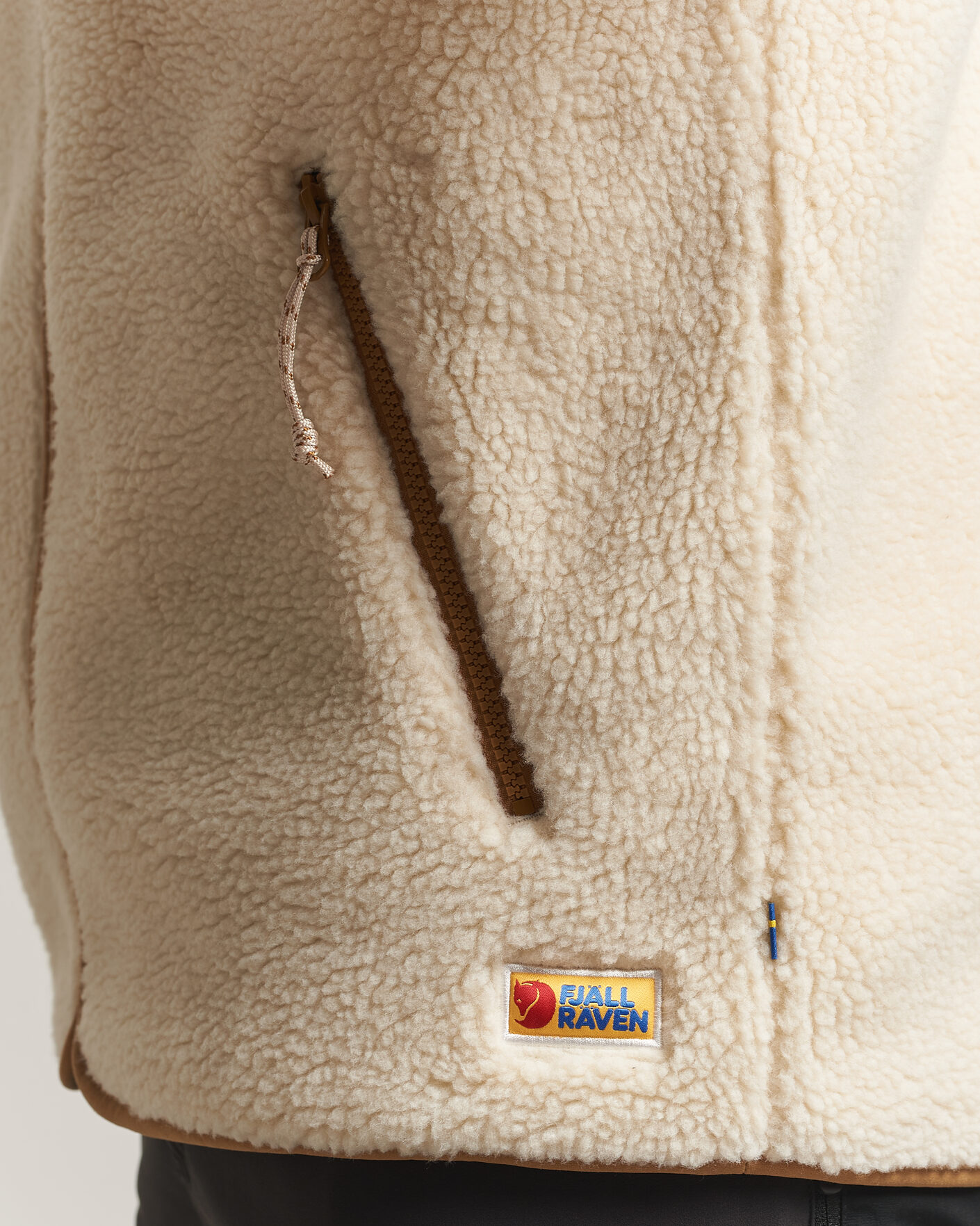 Uomini | Maglieria | Fjällräven | Vardag Pile Fleece Zip Jacket Chalk White