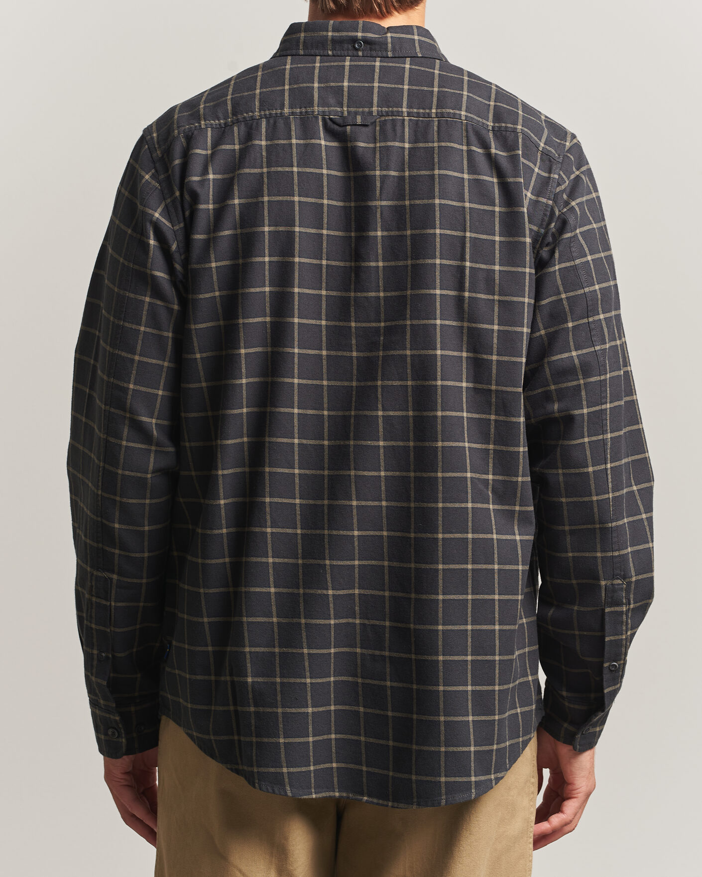 Uomini | Camicie | Fjällräven | Övik Flannel Shirt Dark Grey