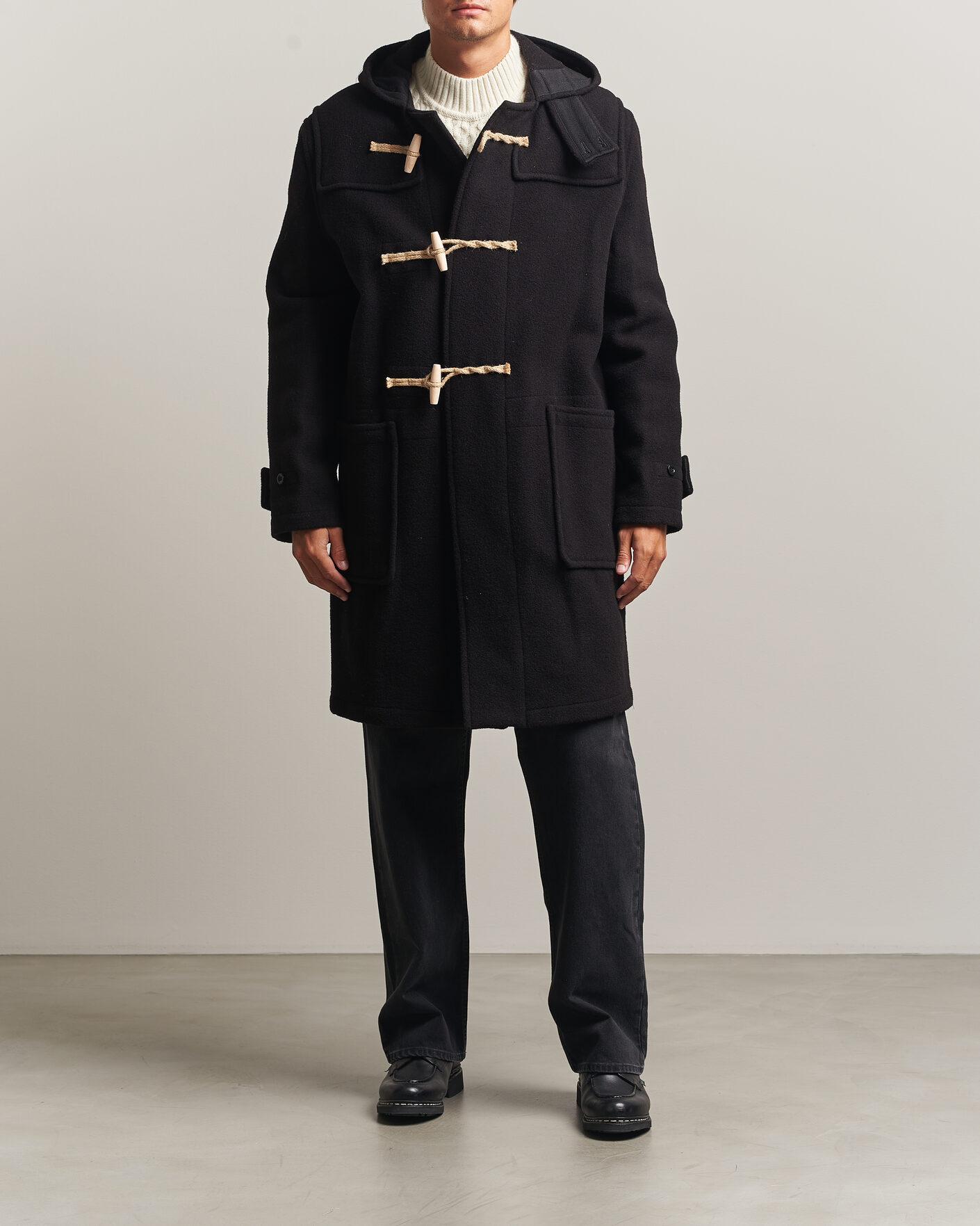 Uomini | Giacche | Gloverall | 575 Monty Original Duffle Coat Black