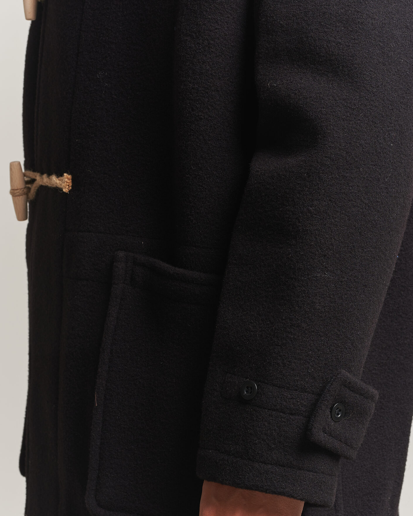 Uomini | Giacche | Gloverall | 575 Monty Original Duffle Coat Black