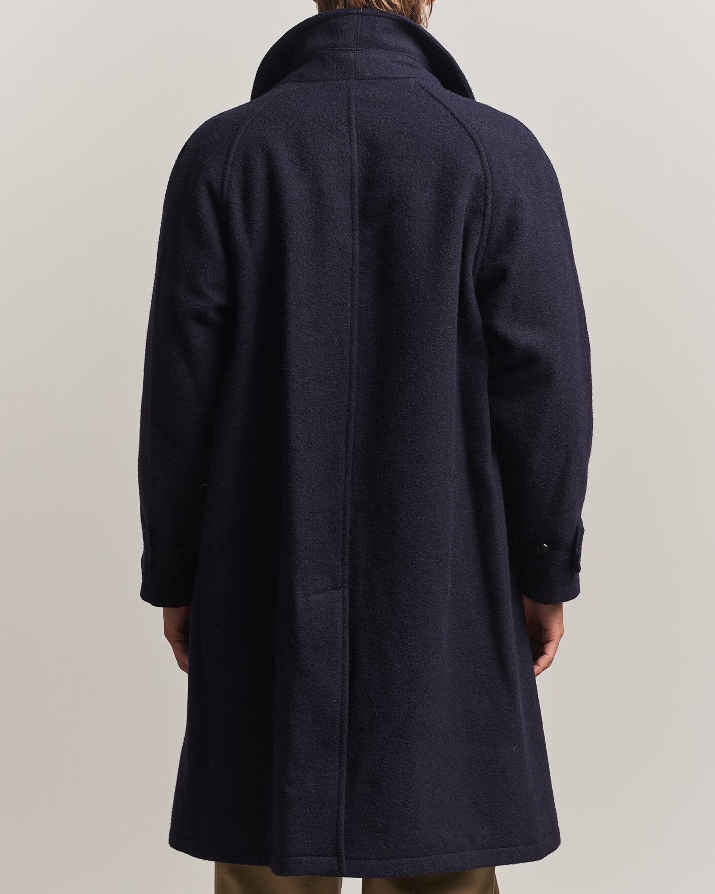 Uomini | Giacche | Gloverall | Hynes Wool Coat Navy