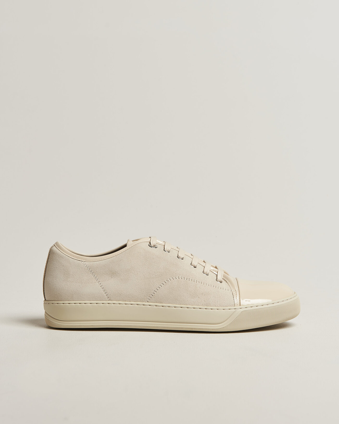 Uomini | Sneakers | Lanvin | DBB1 Patent Cap Toe Sneaker Light Beige