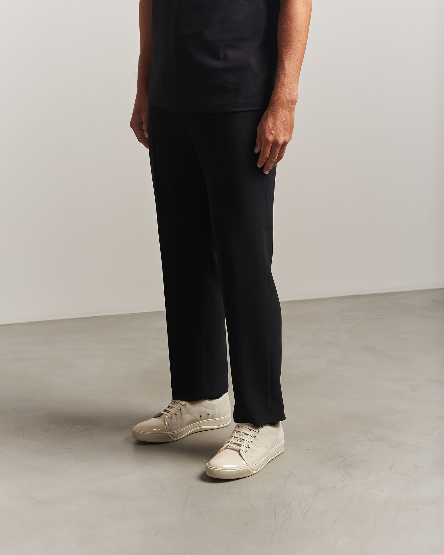 Uomini | Sneakers | Lanvin | DBB1 Patent Cap Toe Sneaker Light Beige
