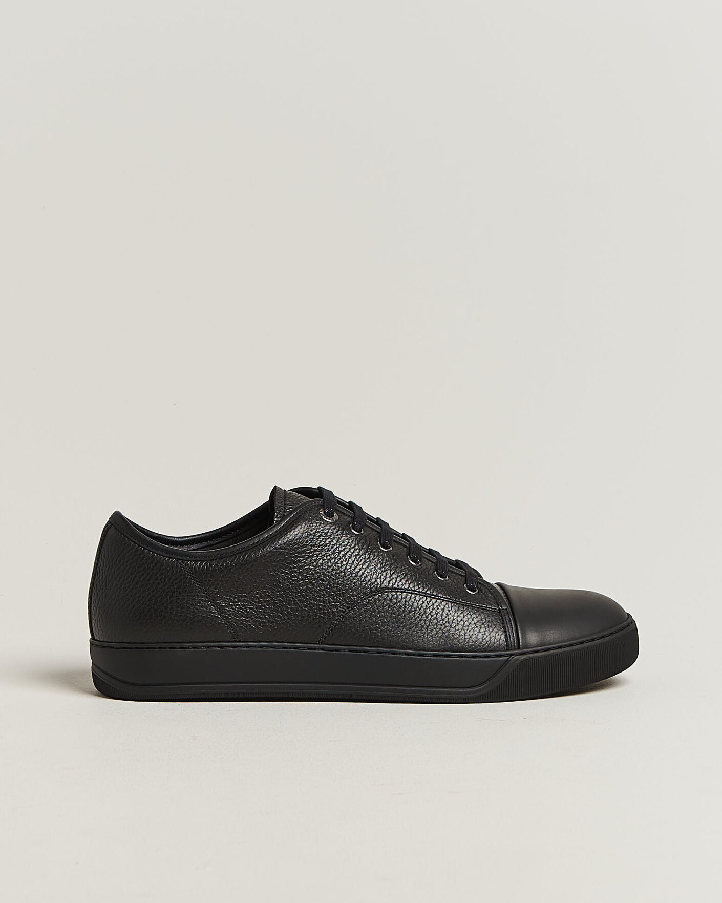 Uomini | Sneakers | Lanvin | DBB1 Grain Leather Cap Toe Sneaker Black
