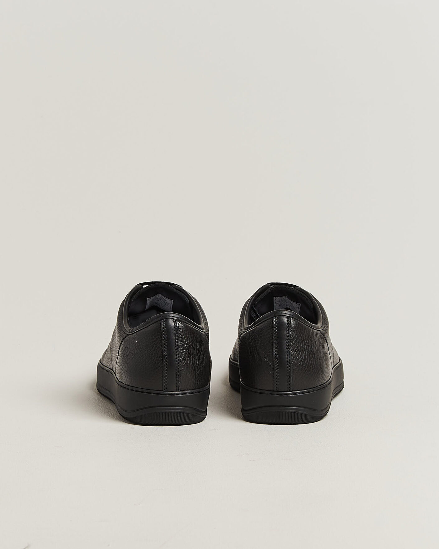 Uomini | Sneakers | Lanvin | DBB1 Grain Leather Cap Toe Sneaker Black