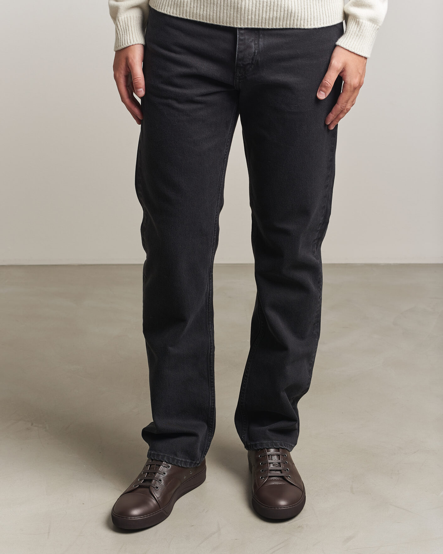 Uomini | Sneakers | Lanvin | DBB1 Grain Leather Cap Toe Sneaker Brown