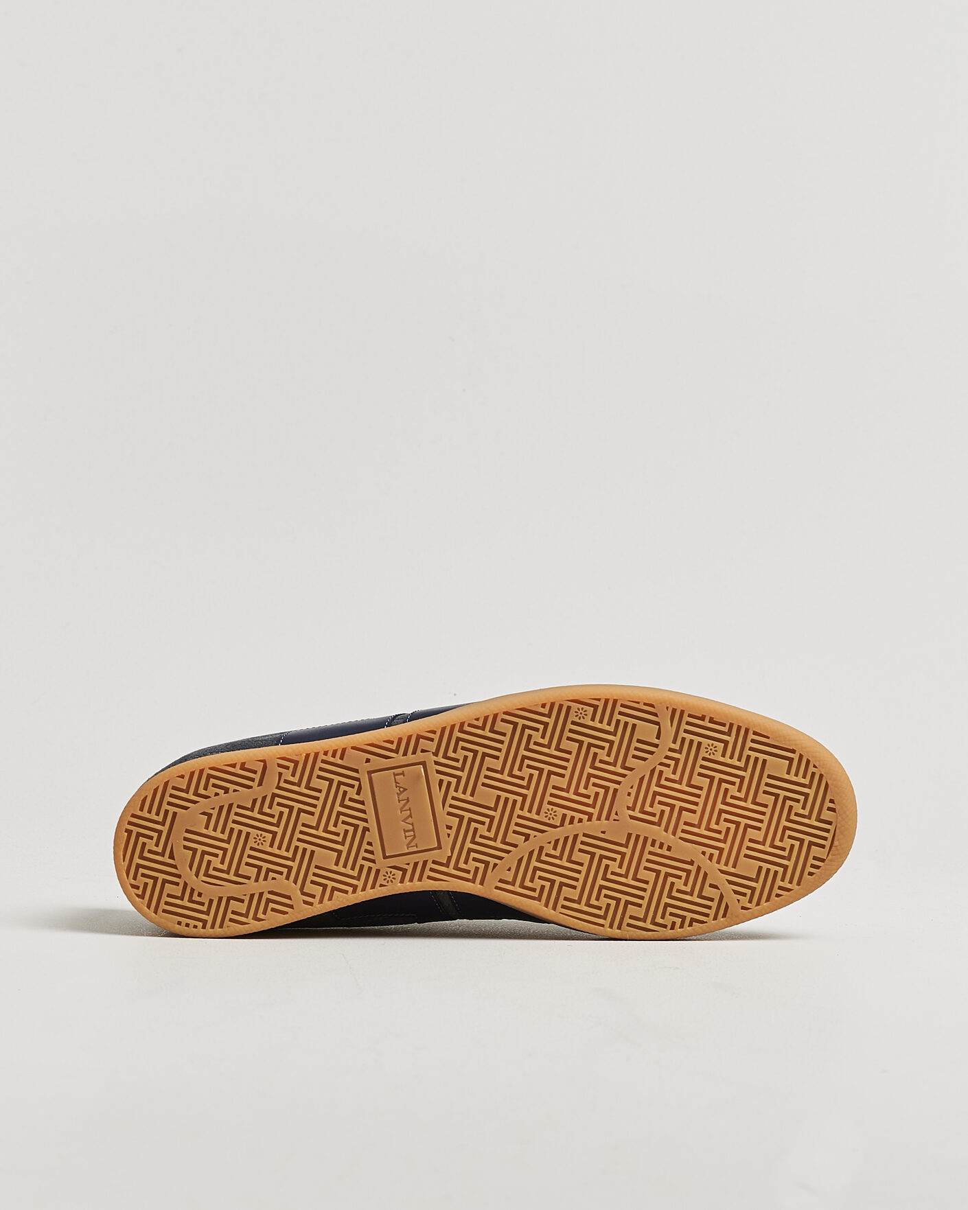 Uomini | Sneakers | Lanvin | Glen Leather Sneakers Grey/Navy