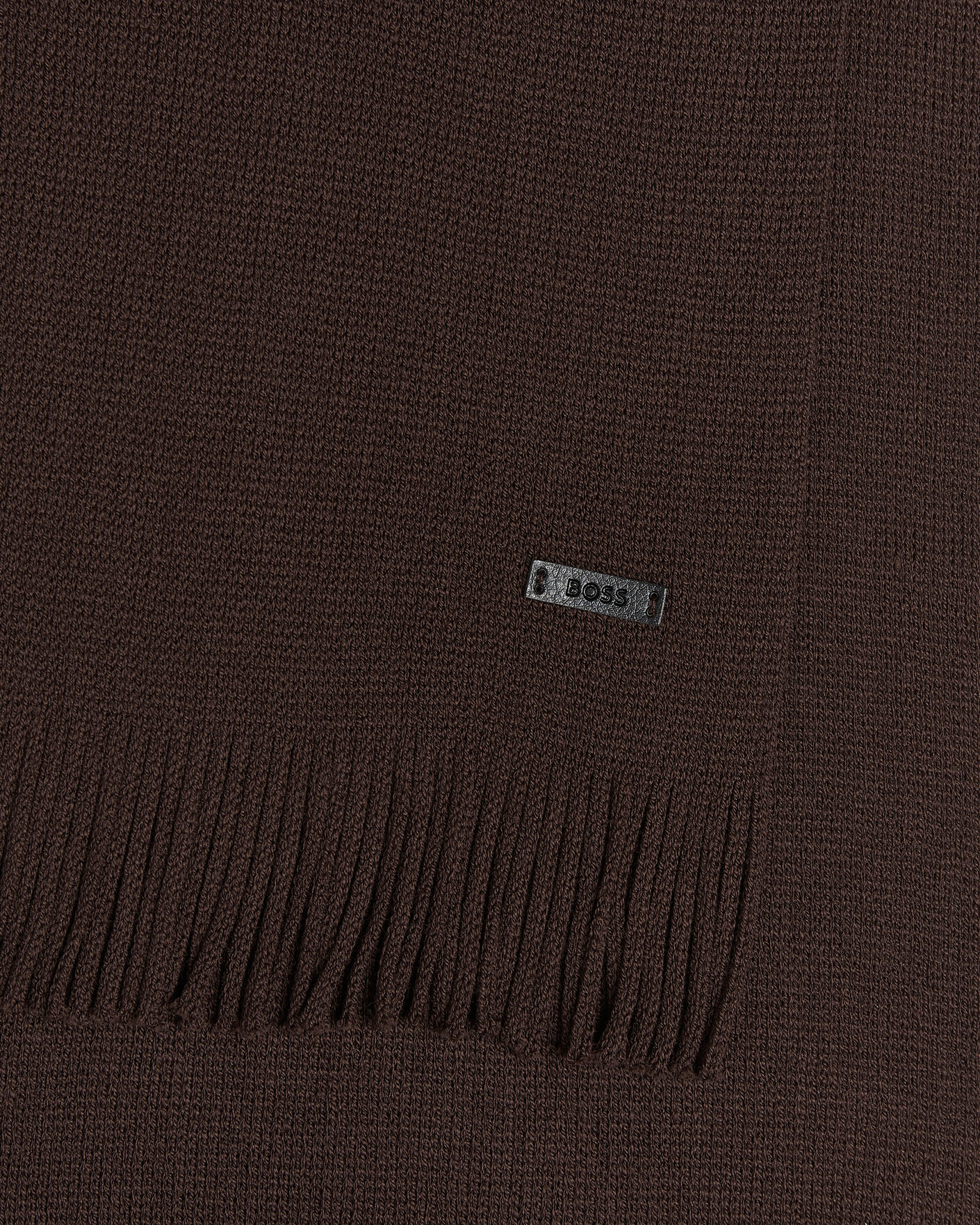 Uomini | Sciarpe | BOSS BLACK | Albas Wool Scarf Dark Brown