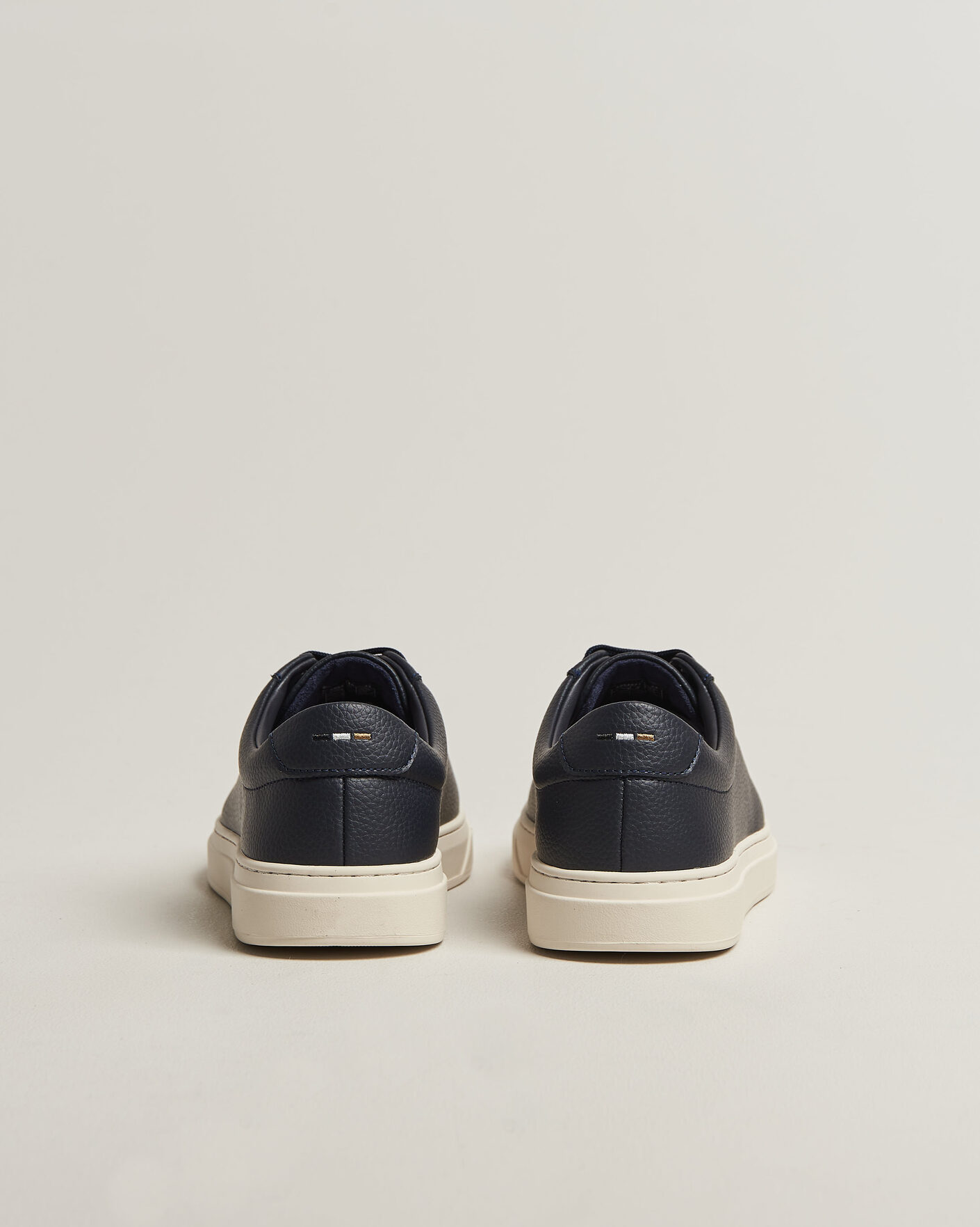 Uomini | Sneakers | BOSS BLACK | Kieran Grained Leather Sneaker Dark Blue