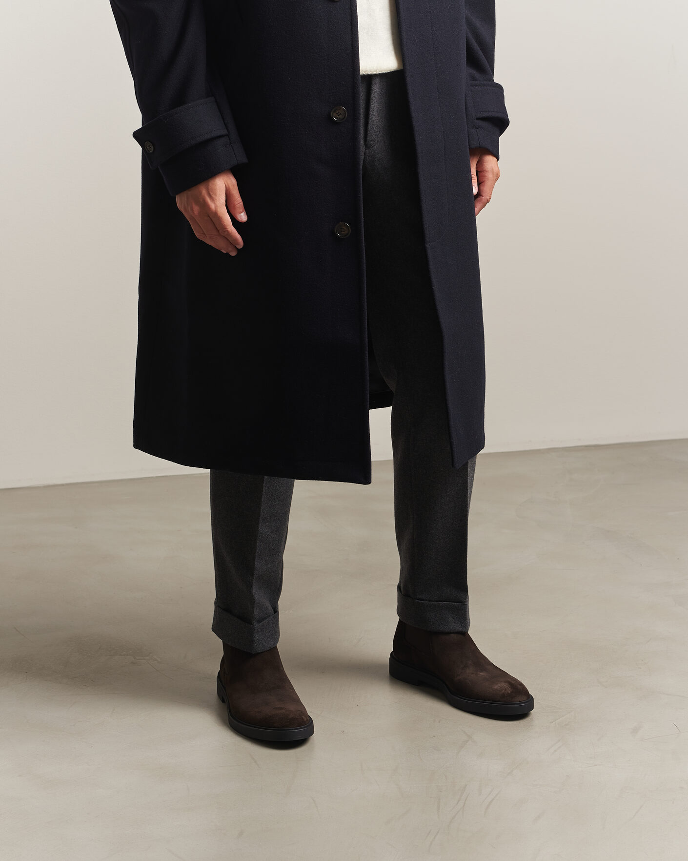 Uomini | Stivali | BOSS BLACK | Calev Suede Chelsea Boot Dark Brown