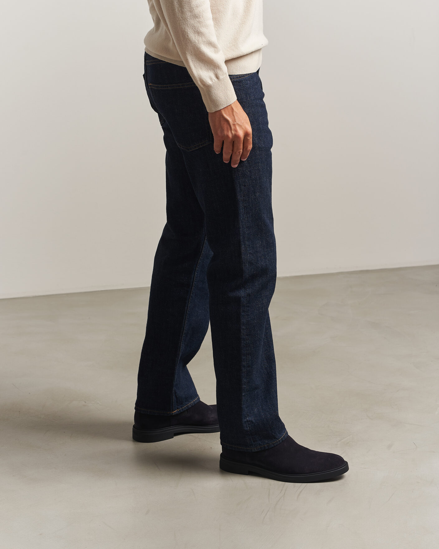 Uomini | Stivali | BOSS BLACK | Calev Suede Chelsea Boot Dark Blue