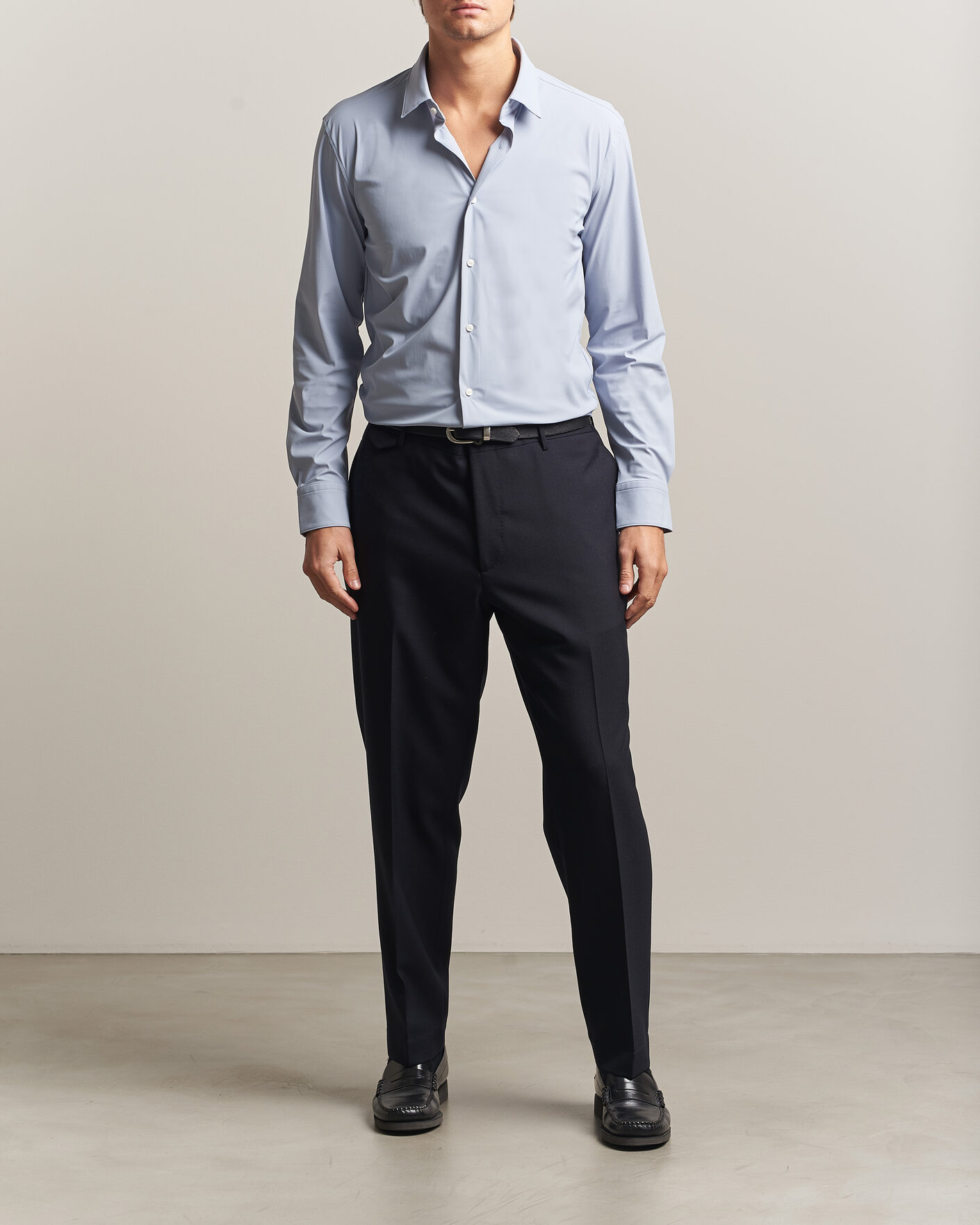 Uomini | Camicie | BOSS BLACK | Hank 4-Way Stretch Shirt Light Blue
