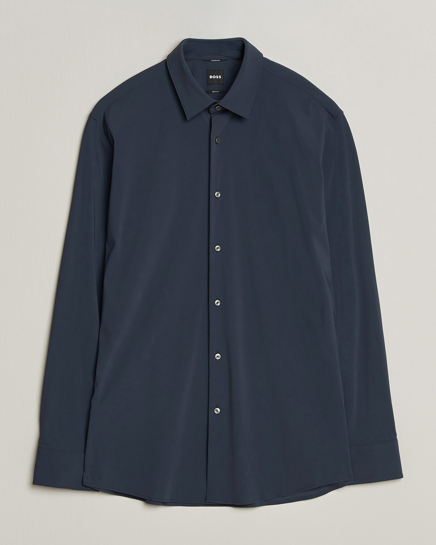 Uomini | Camicie | BOSS BLACK | Hank 4-Way Stretch Shirt Dark Blue