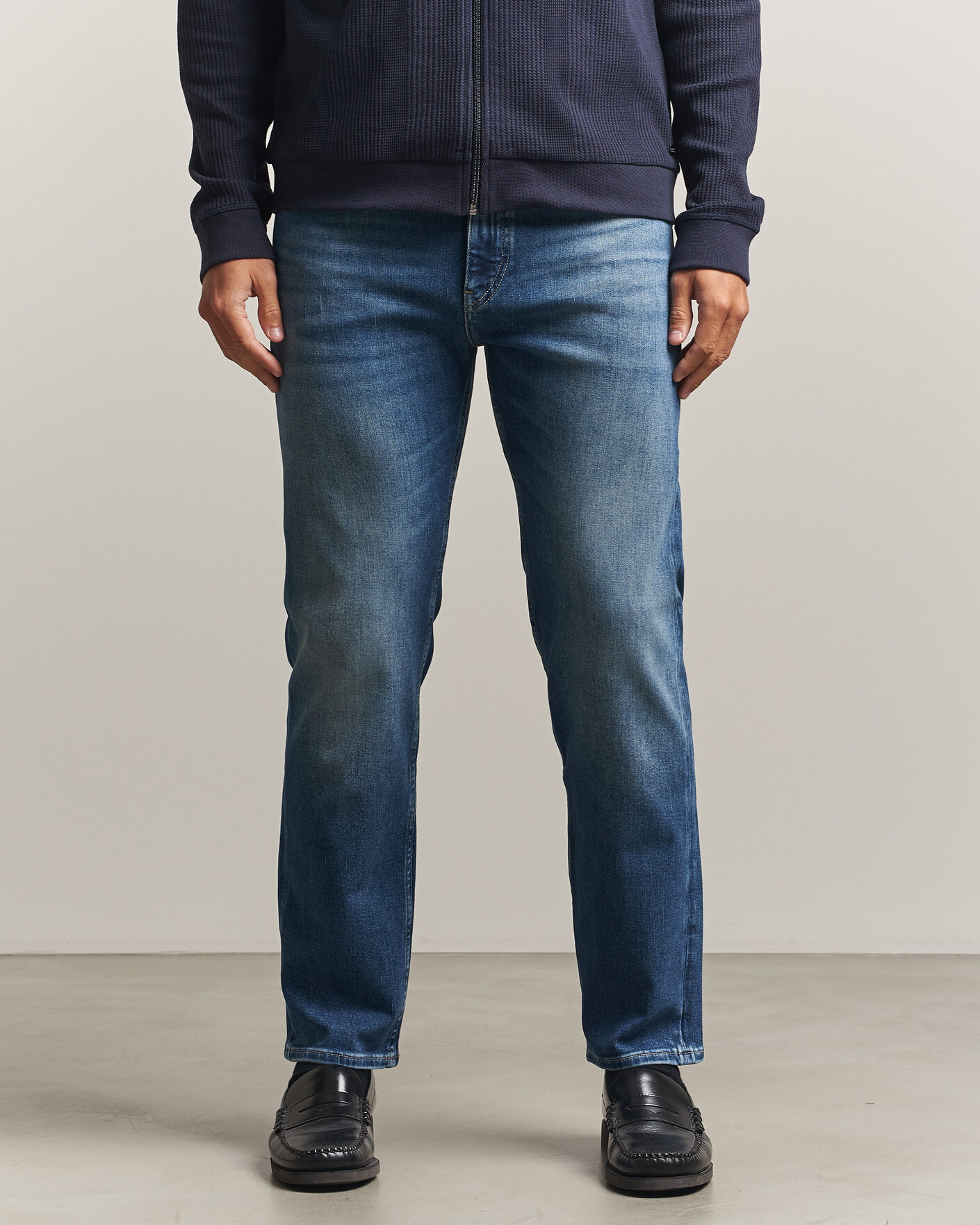 Uomini | Jeans | BOSS BLACK | Ogden Regular Fit Jeans Medium Blue