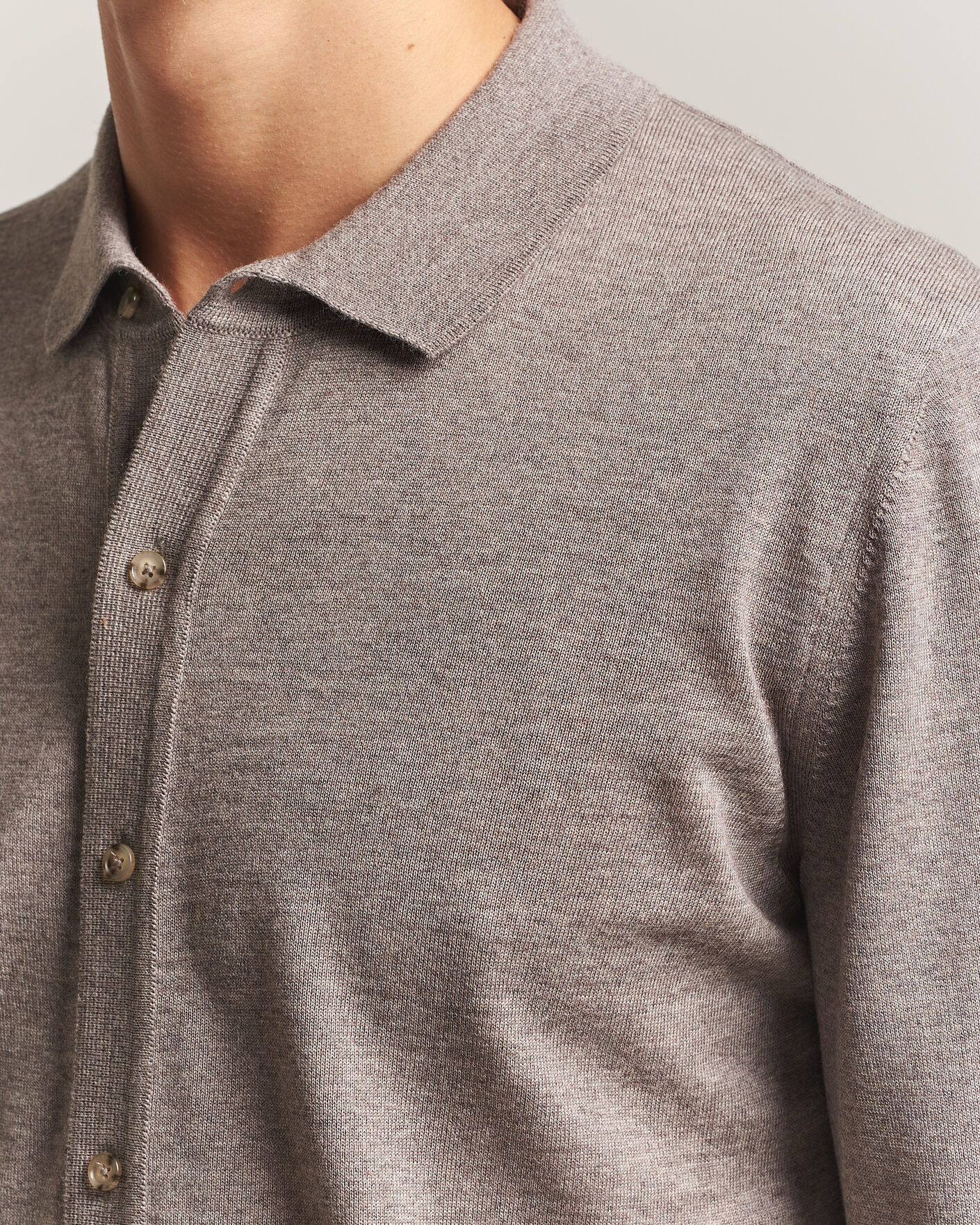 Uomini | Maglieria | BOSS BLACK | Helbert Merino Knitted Cardigan Open Brown
