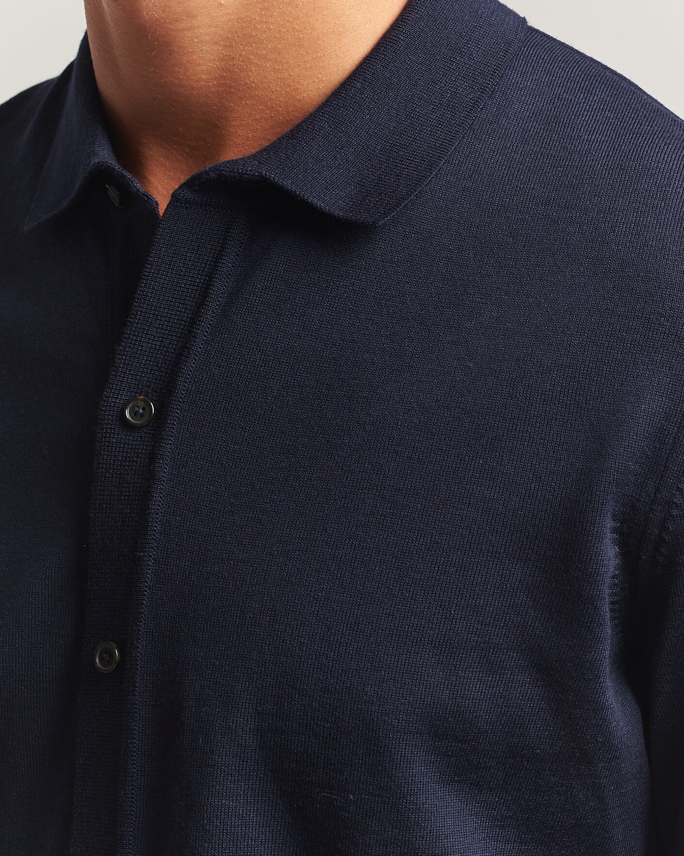 Uomini | Maglieria | BOSS BLACK | Helbert Merino Knitted Cardigan Dark Blue