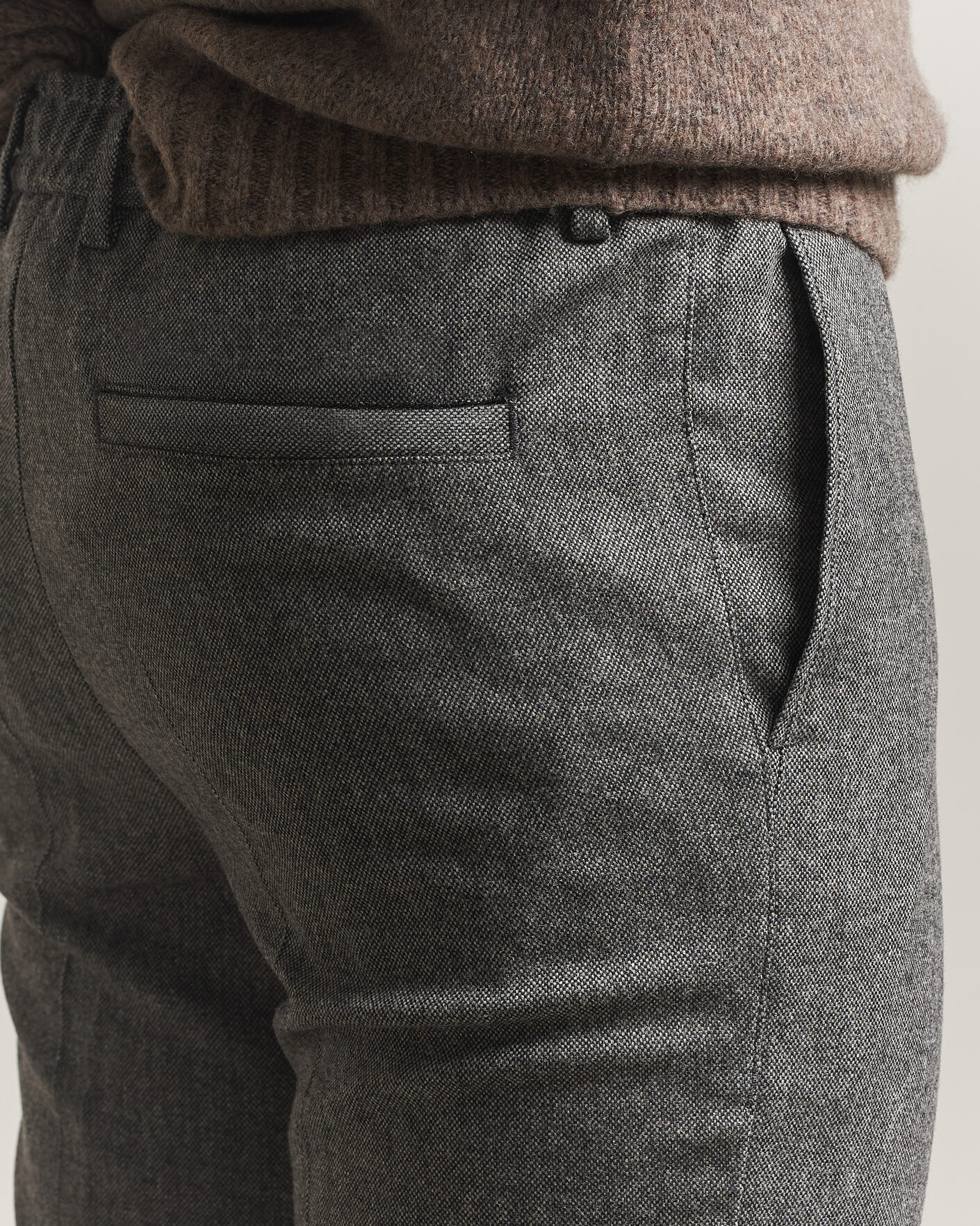 Uomini | Pantaloni | BOSS BLACK | Kane Brushed Drawstring Trousers Medium Grey