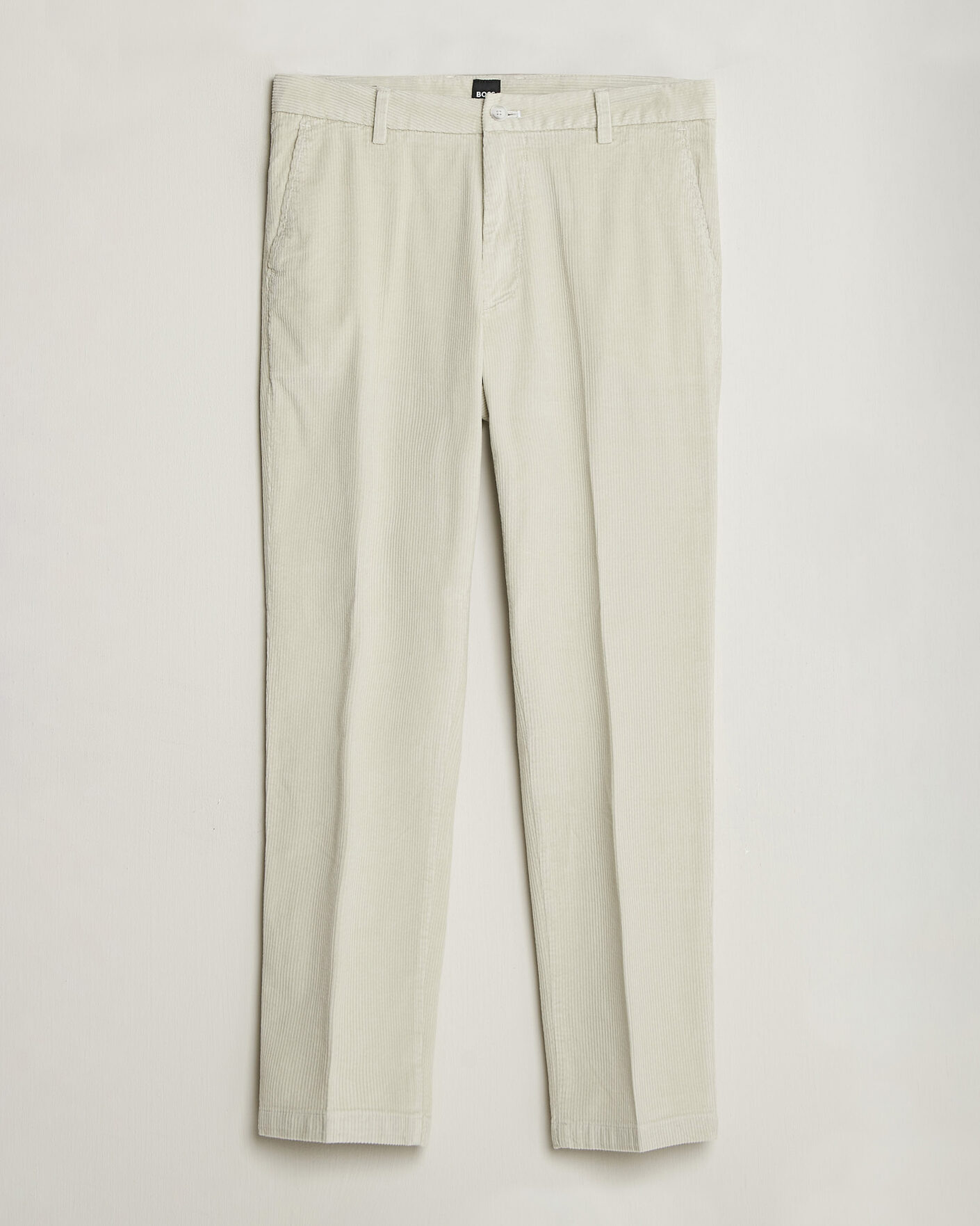 Uomini | Pantaloni | BOSS BLACK | Kane Structured Cotton Chino Open White