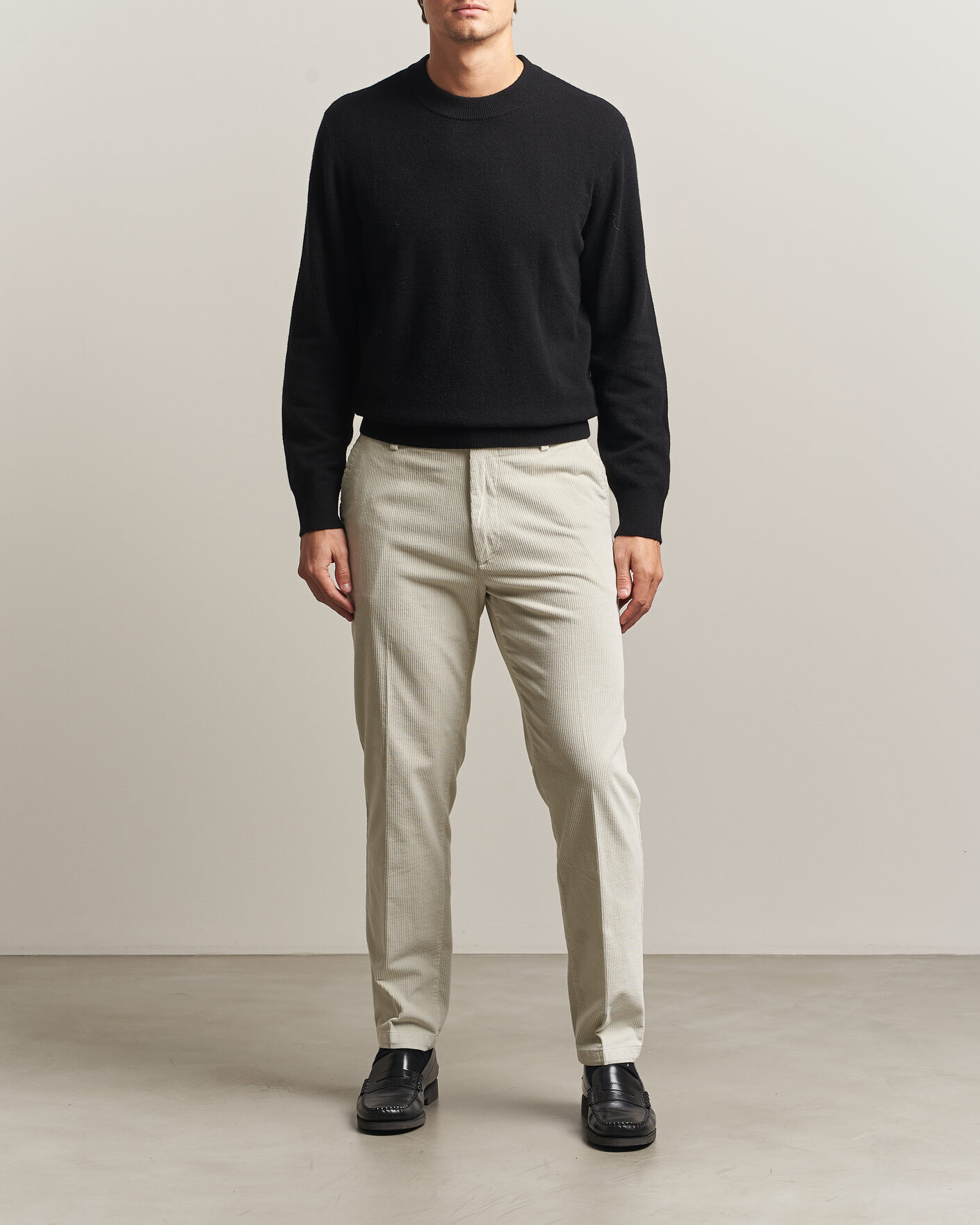 Uomini | Pantaloni | BOSS BLACK | Kane Structured Cotton Chino Open White
