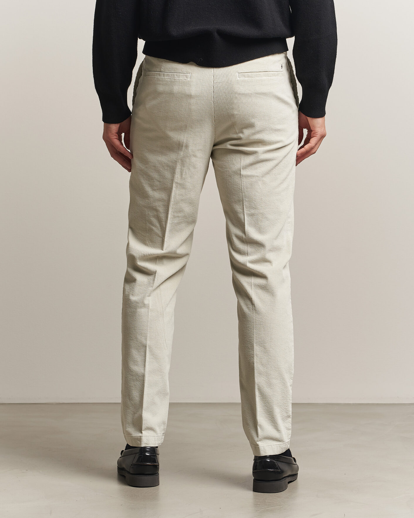 Uomini | Pantaloni | BOSS BLACK | Kane Structured Cotton Chino Open White