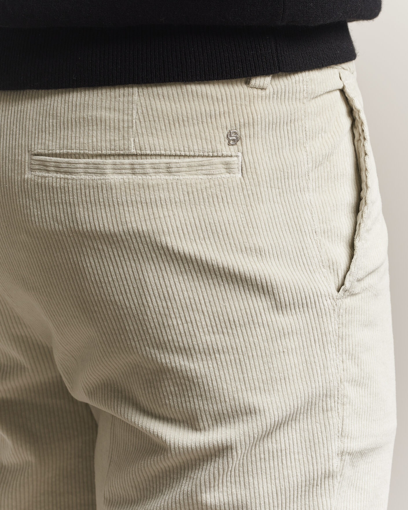 Uomini | Pantaloni | BOSS BLACK | Kane Structured Cotton Chino Open White