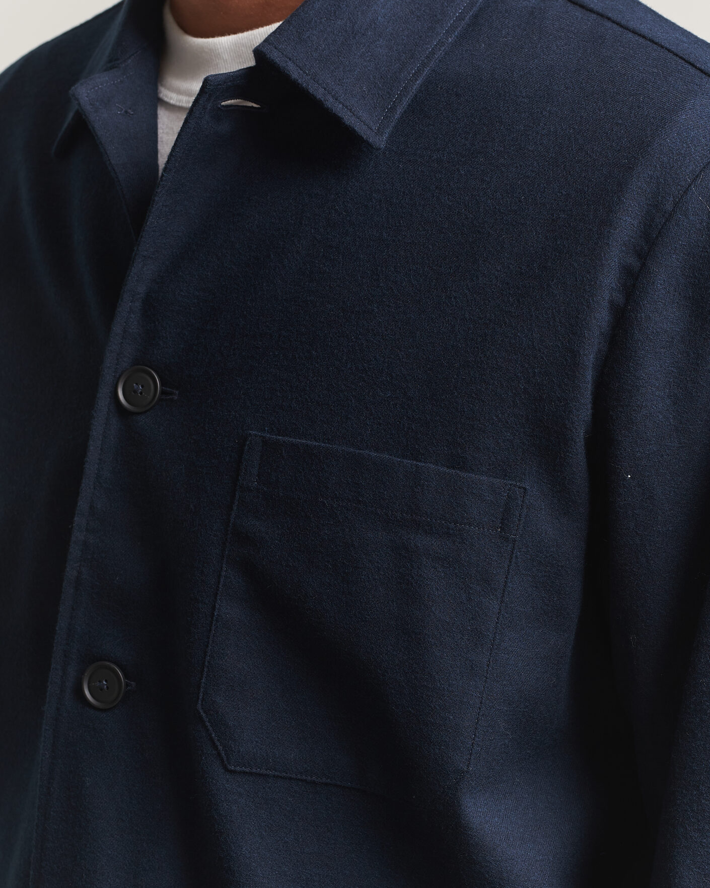 Uomini | Camicie | BOSS BLACK | Cai Cotton Overshirt Dark Blue