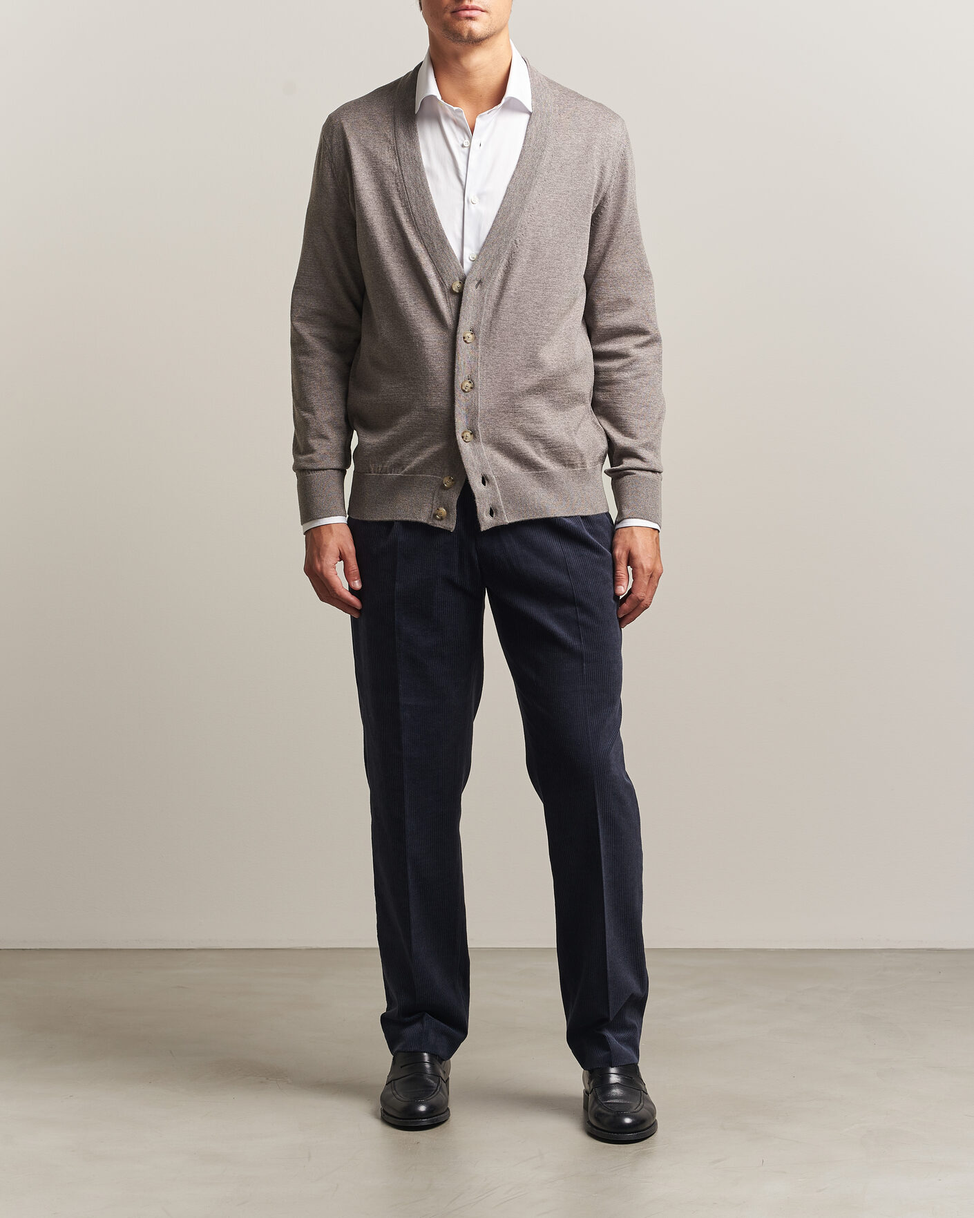 Uomini | Maglieria | BOSS BLACK | Mardon Wool Cardigan Open Brown