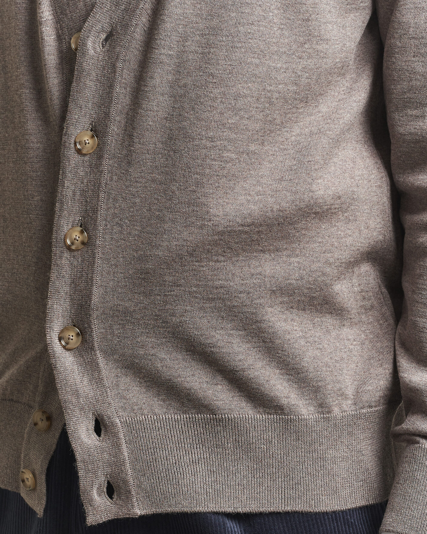 Uomini | Maglieria | BOSS BLACK | Mardon Wool Cardigan Open Brown