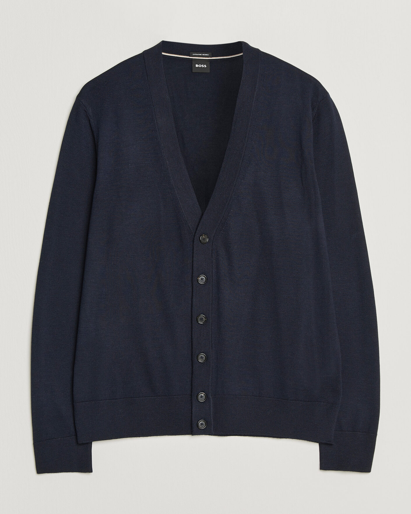 Uomini | Maglieria | BOSS BLACK | Mardon Wool Cardigan Dark Blue