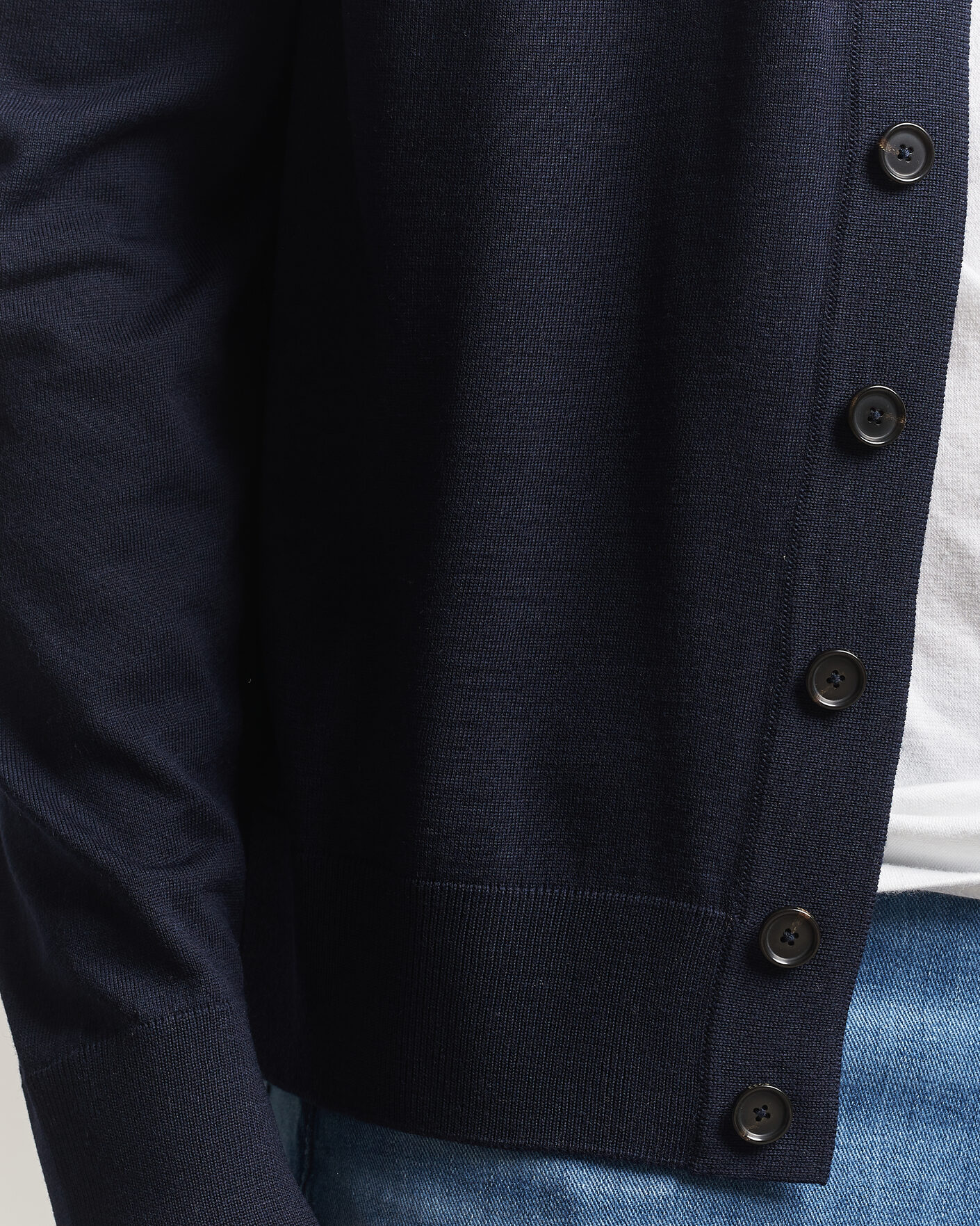 Uomini | Maglieria | BOSS BLACK | Mardon Wool Cardigan Dark Blue