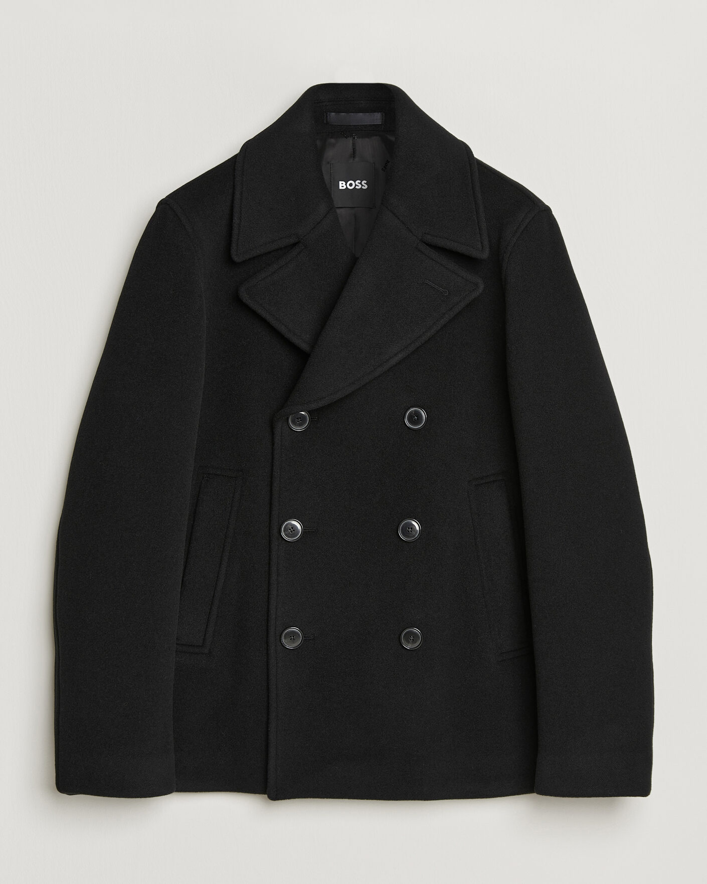 Uomini | Giacche | BOSS BLACK | Hyde Wool Peacoat Black