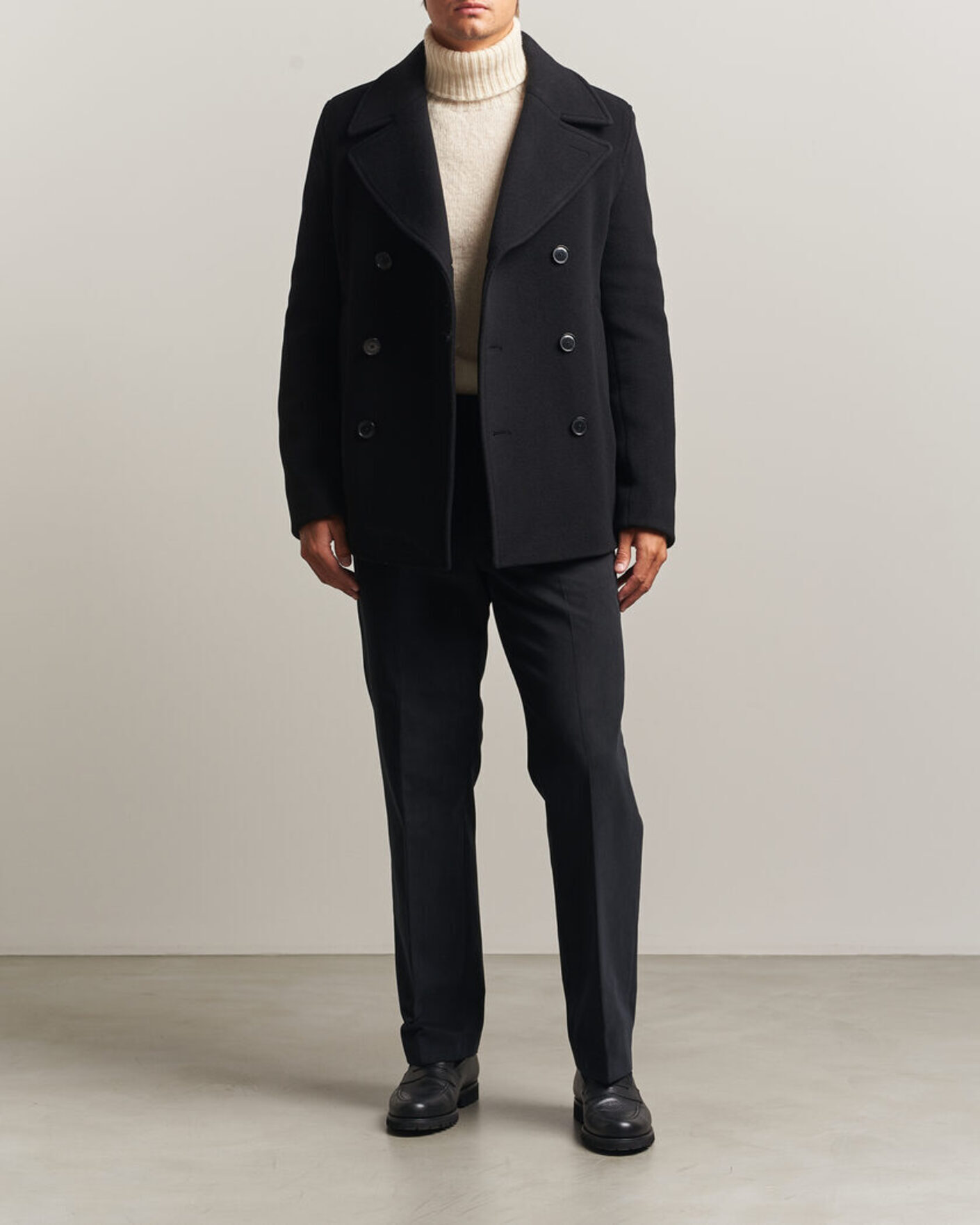 Uomini | Giacche | BOSS BLACK | Hyde Wool Peacoat Black