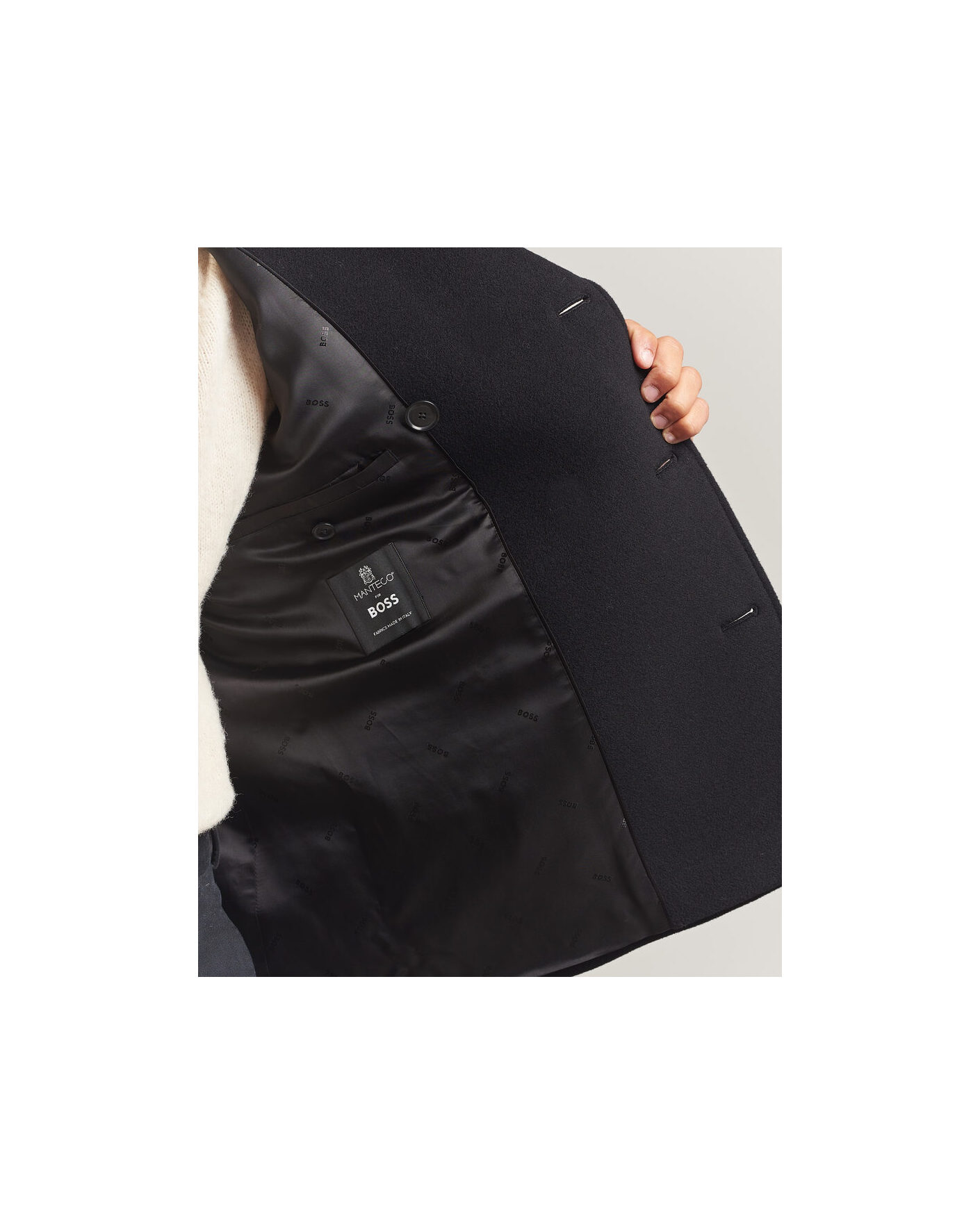 Uomini | Giacche | BOSS BLACK | Hyde Wool Peacoat Black