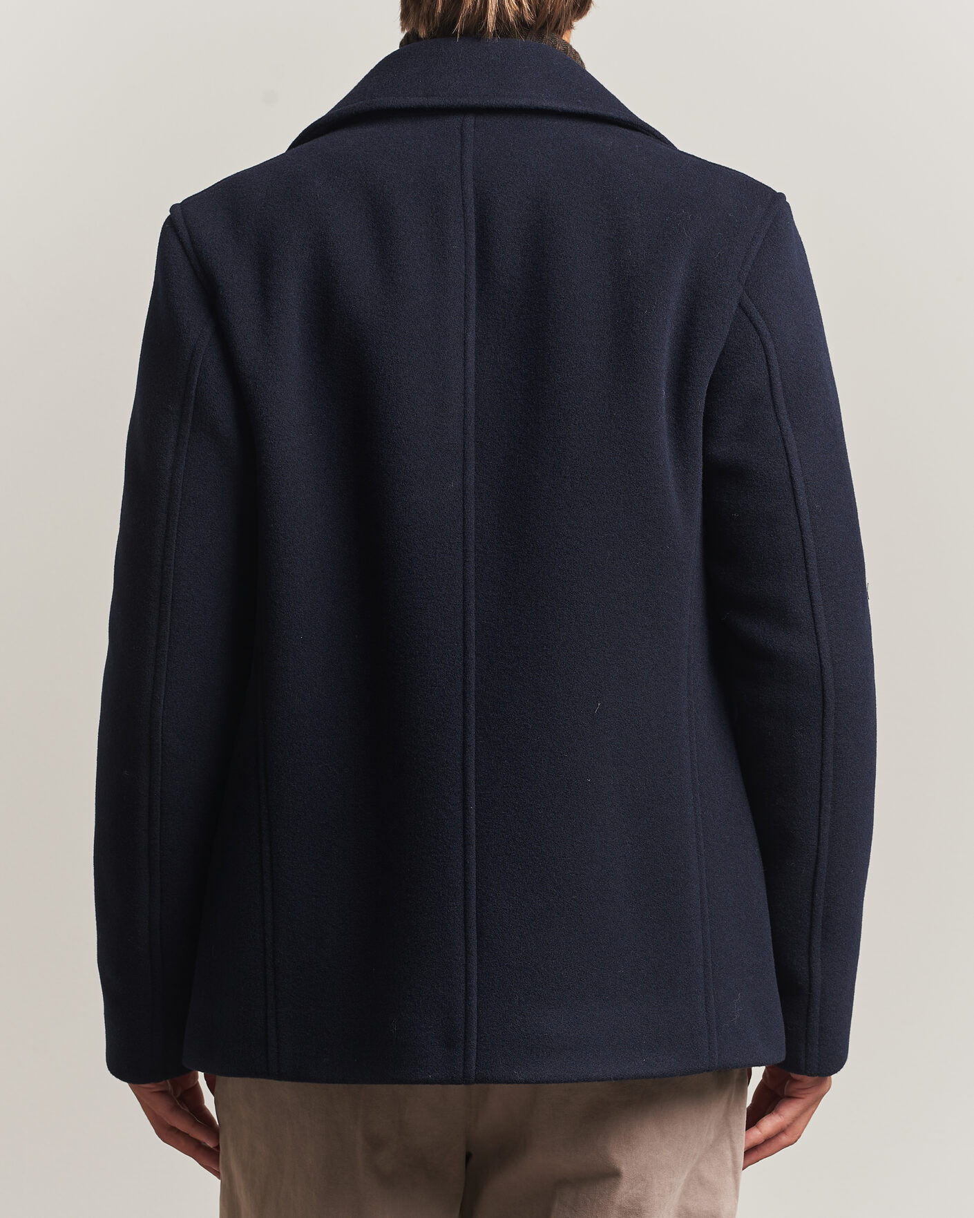 Uomini | Giacche | BOSS BLACK | Hyde Wool Peacoat Dark Blue