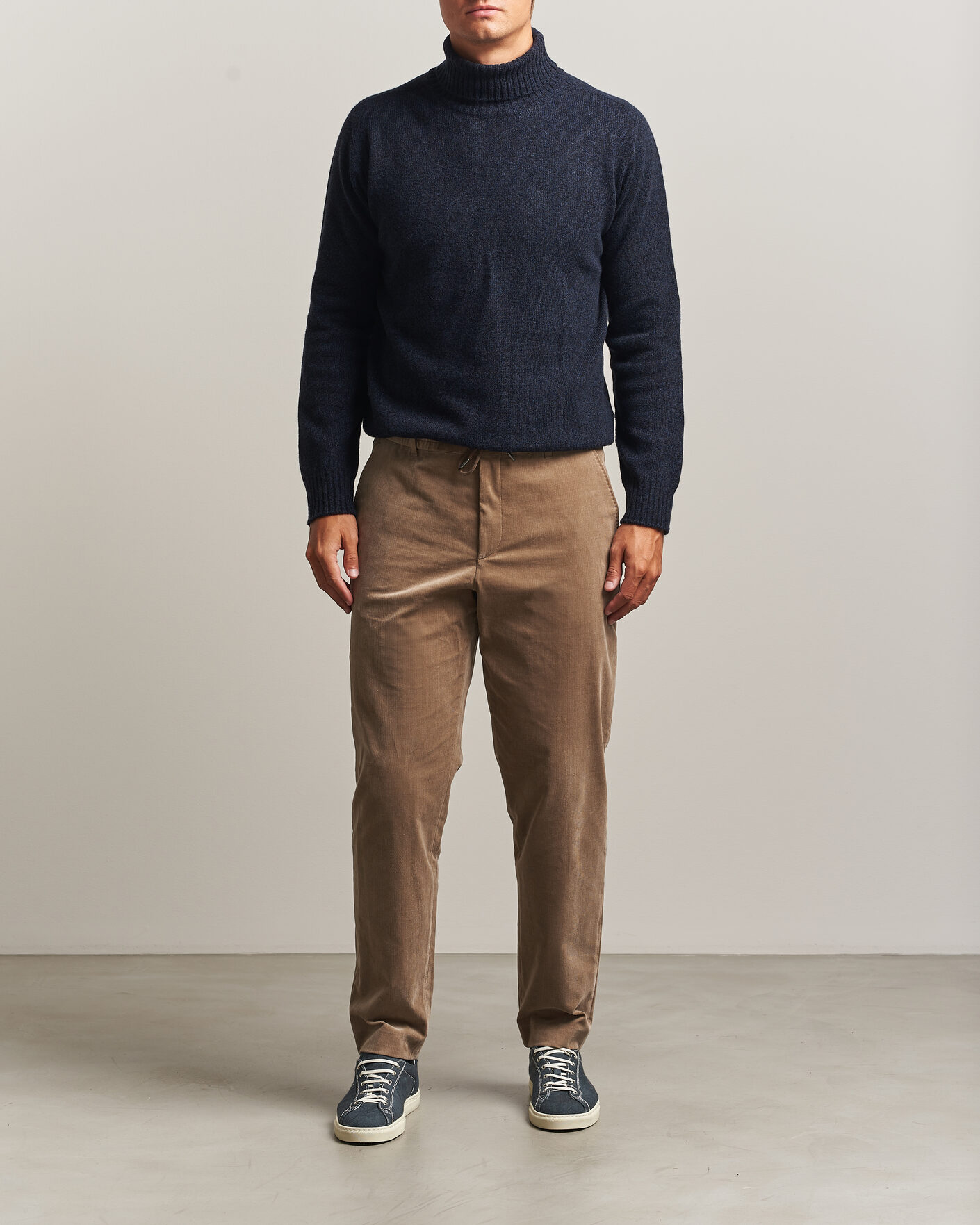 Uomini | Pantaloni | BOSS BLACK | Perin Corduroy Drawstring Trousers Open Brown