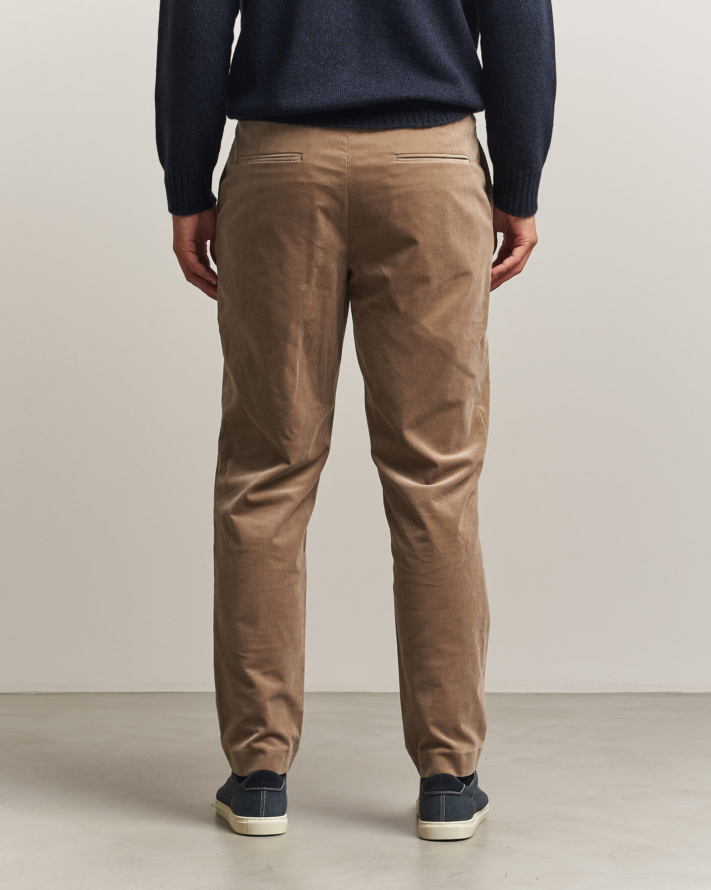 Uomini | Pantaloni | BOSS BLACK | Perin Corduroy Drawstring Trousers Open Brown