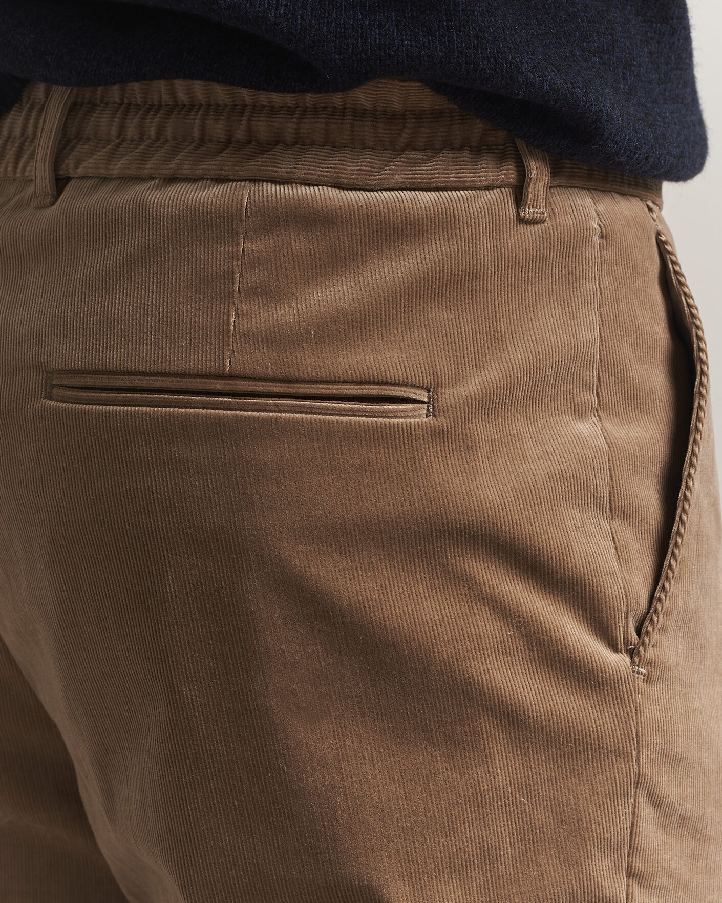 Uomini | Pantaloni | BOSS BLACK | Perin Corduroy Drawstring Trousers Open Brown