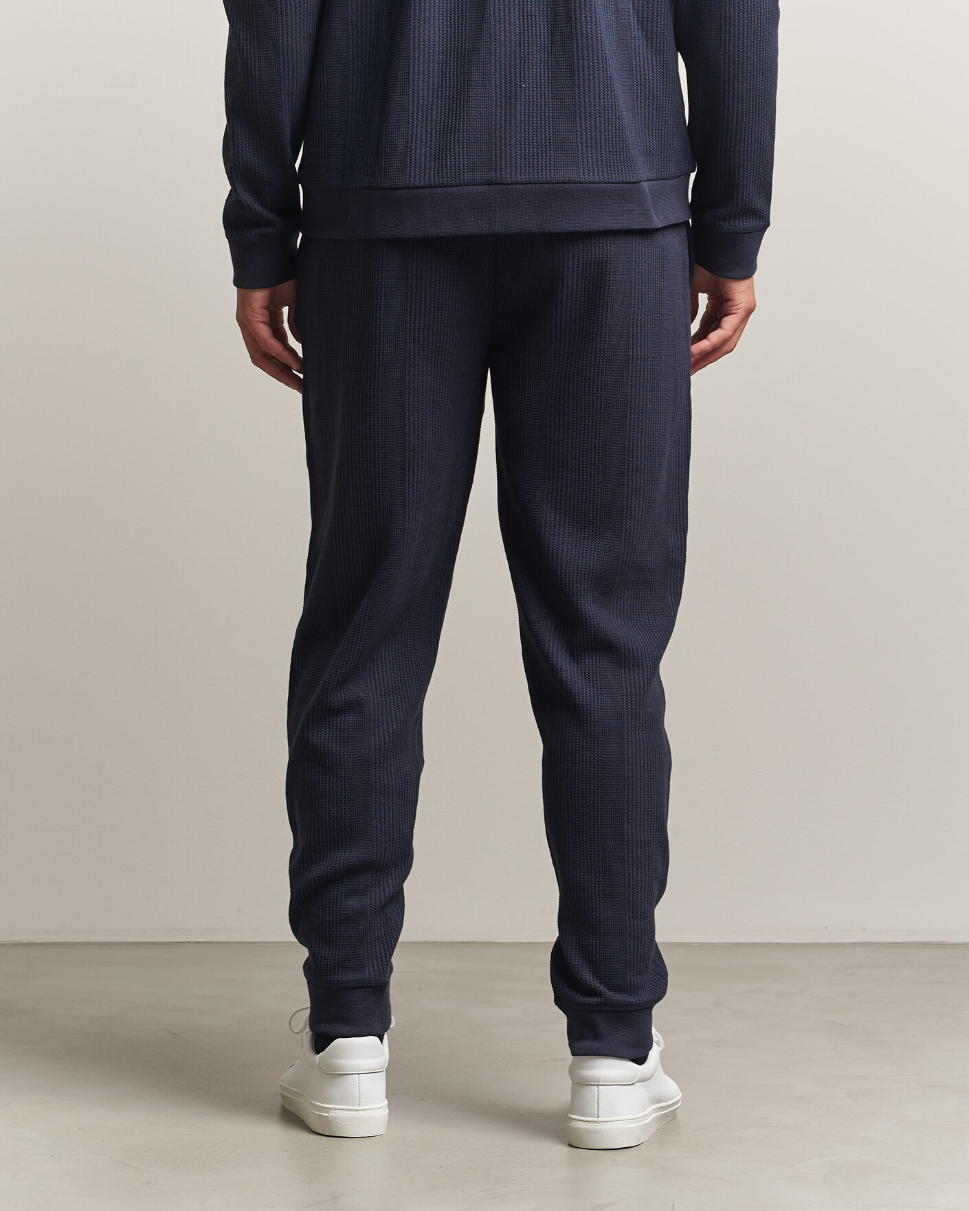 Uomini | Pantaloni | BOSS BLACK | Structured Loungewear Sweatpants Dark Blue