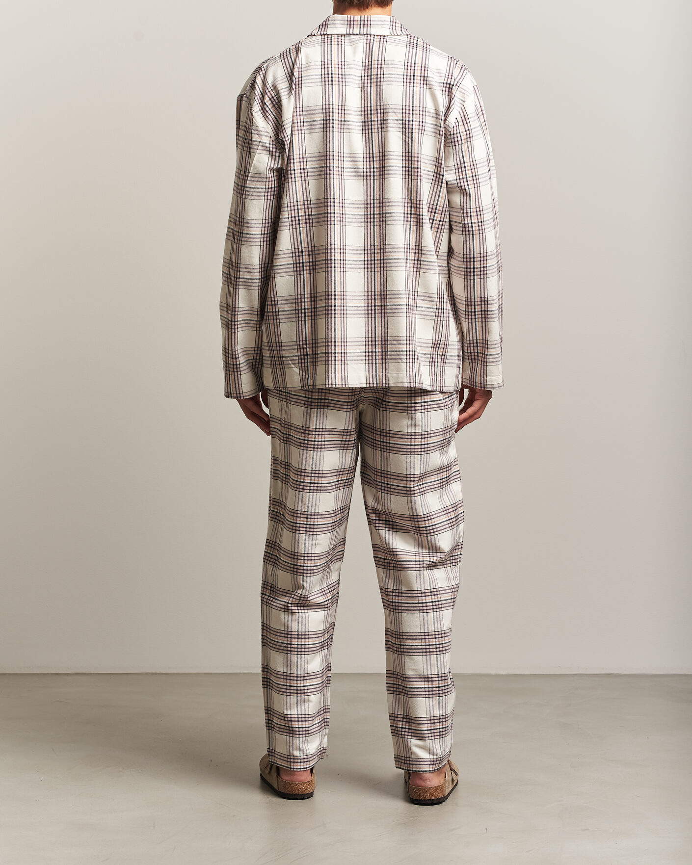 Uomini | Accappatoi & Pigiami | BOSS BLACK | Checked Flannel Pyjama Set Open White