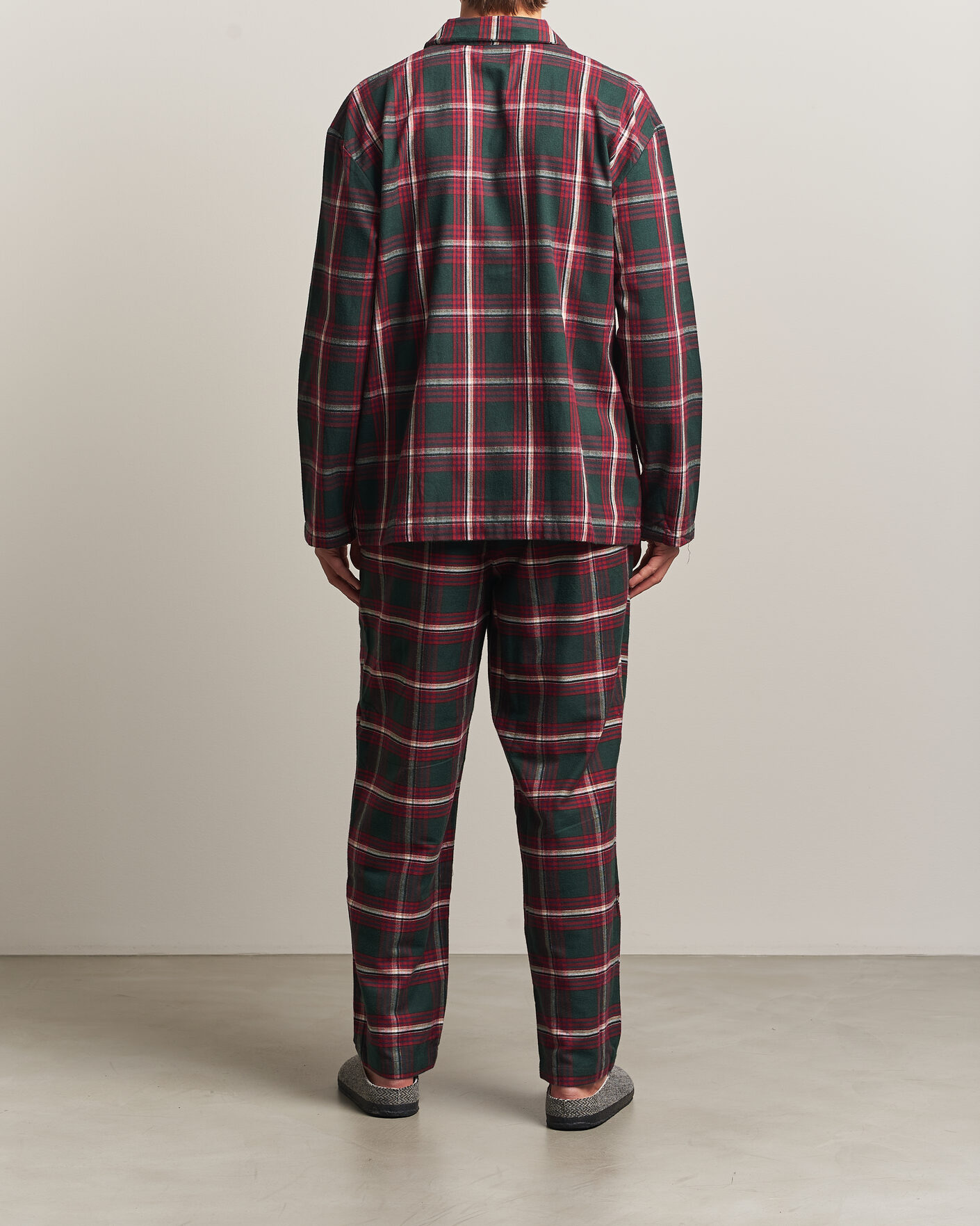 Uomini | Accappatoi & Pigiami | BOSS BLACK | Checked Flannel Pyjama Set Open Red
