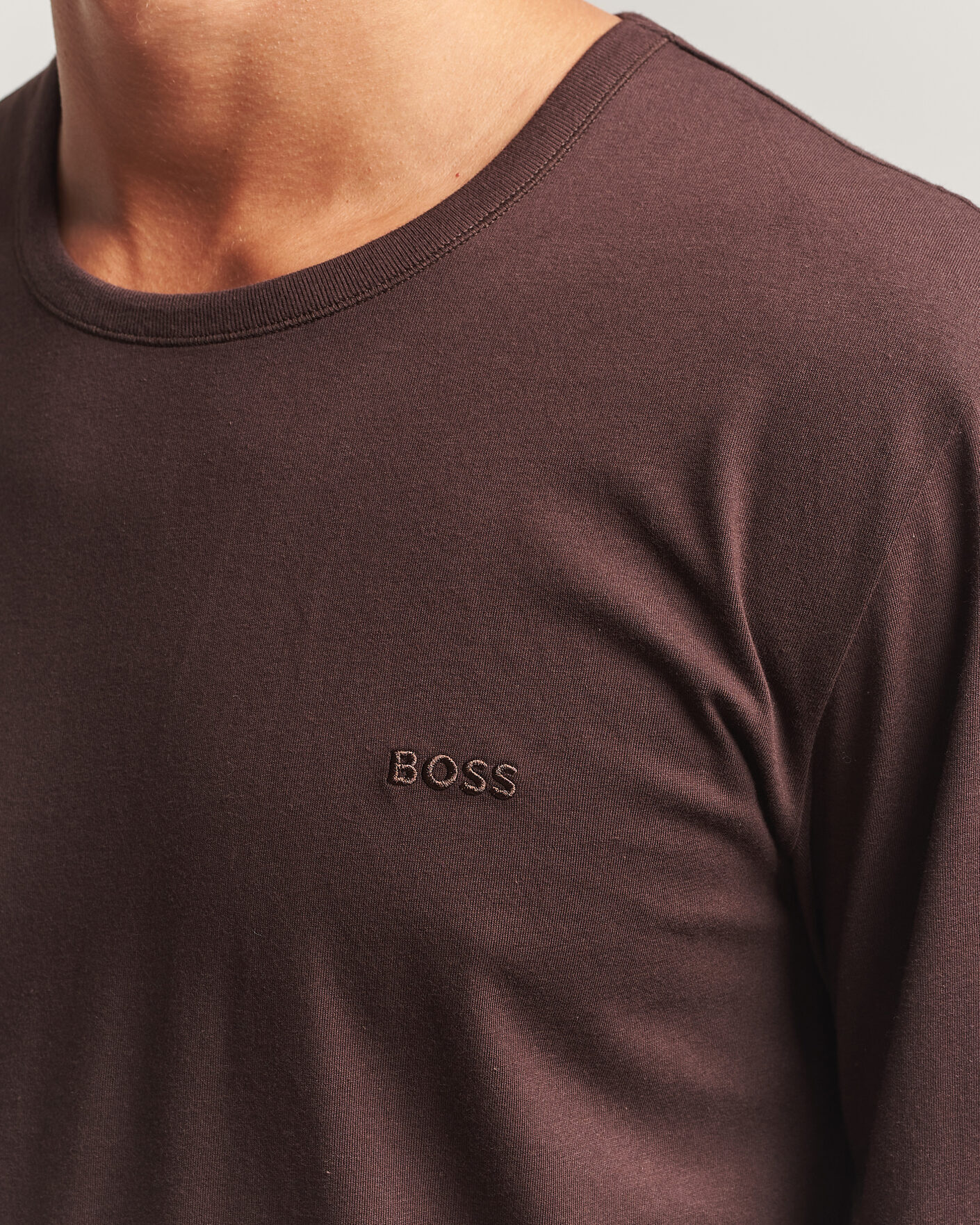 Uomini | T-shirt | BOSS BLACK | 3-Pack Long Sleeve T-Shirt White/Black/Brown