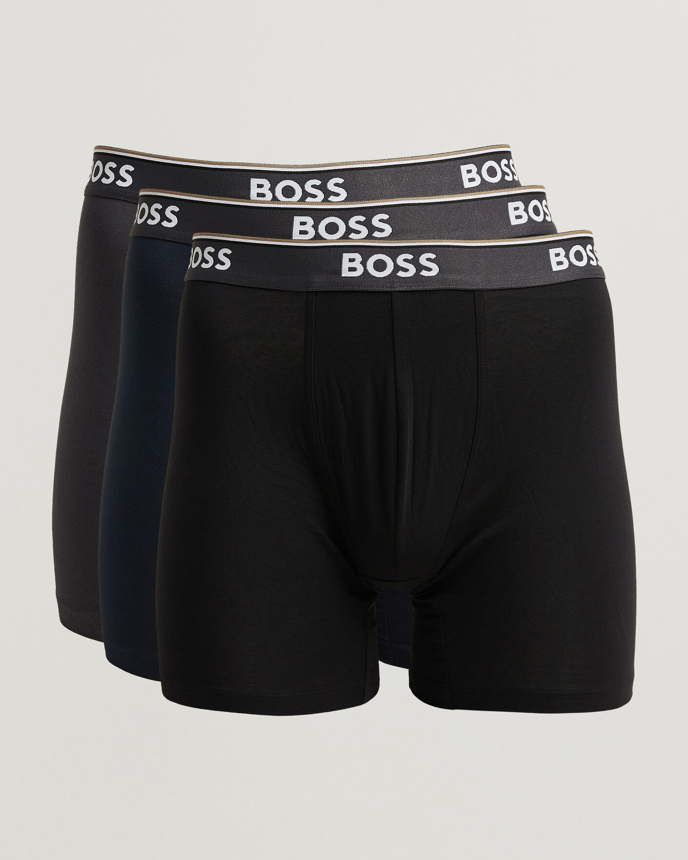 Uomini | Biancheria intima | BOSS BLACK | 3-Pack Long Leg Boxer Black/Navy/Grey