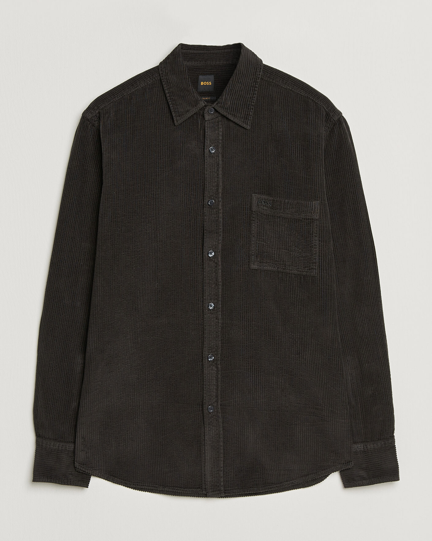 Uomini | Camicie | BOSS ORANGE | Relegant Corduroy Shirt Black