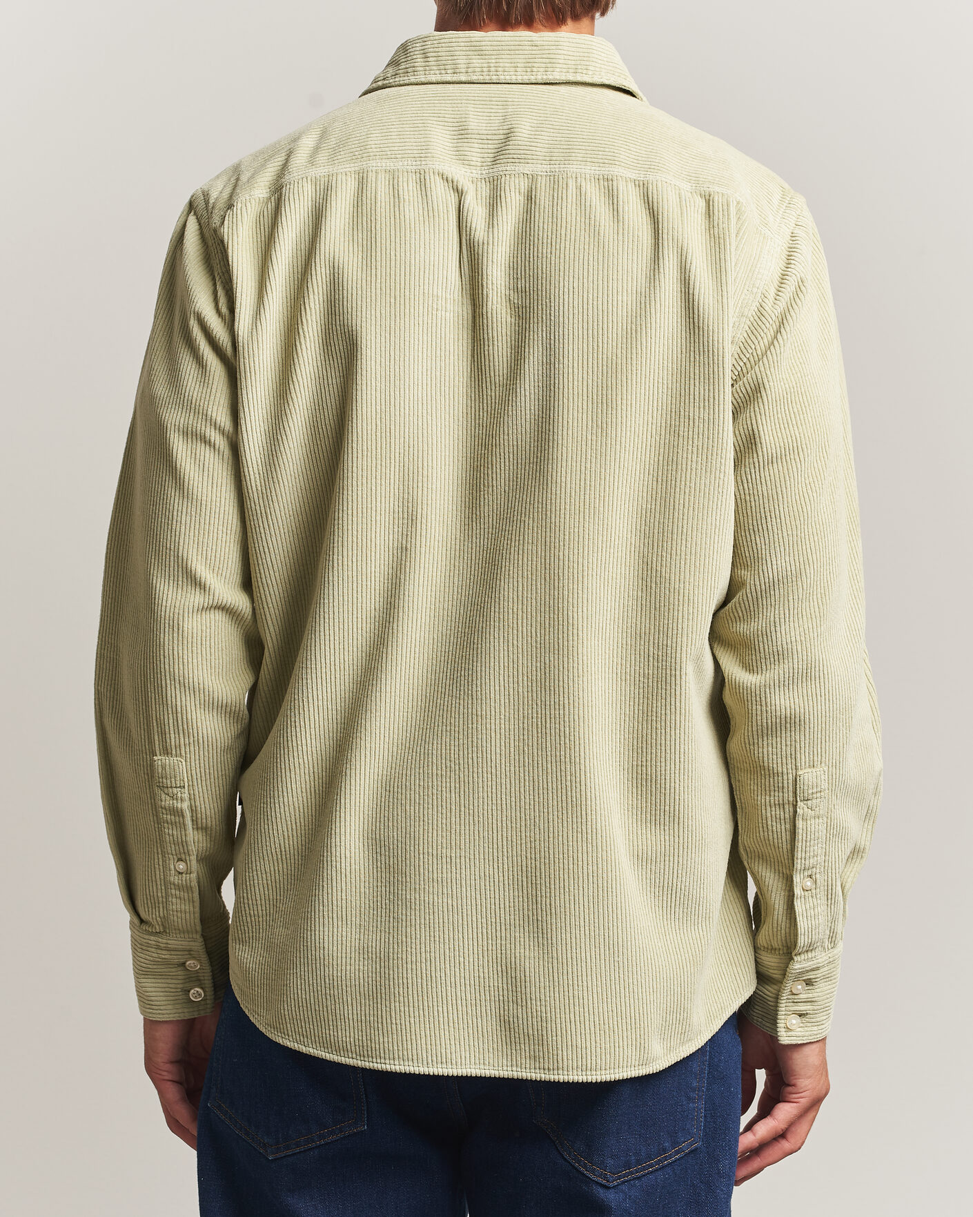 Uomini | Camicie | BOSS ORANGE | Relegant Corduroy Shirt Open Green