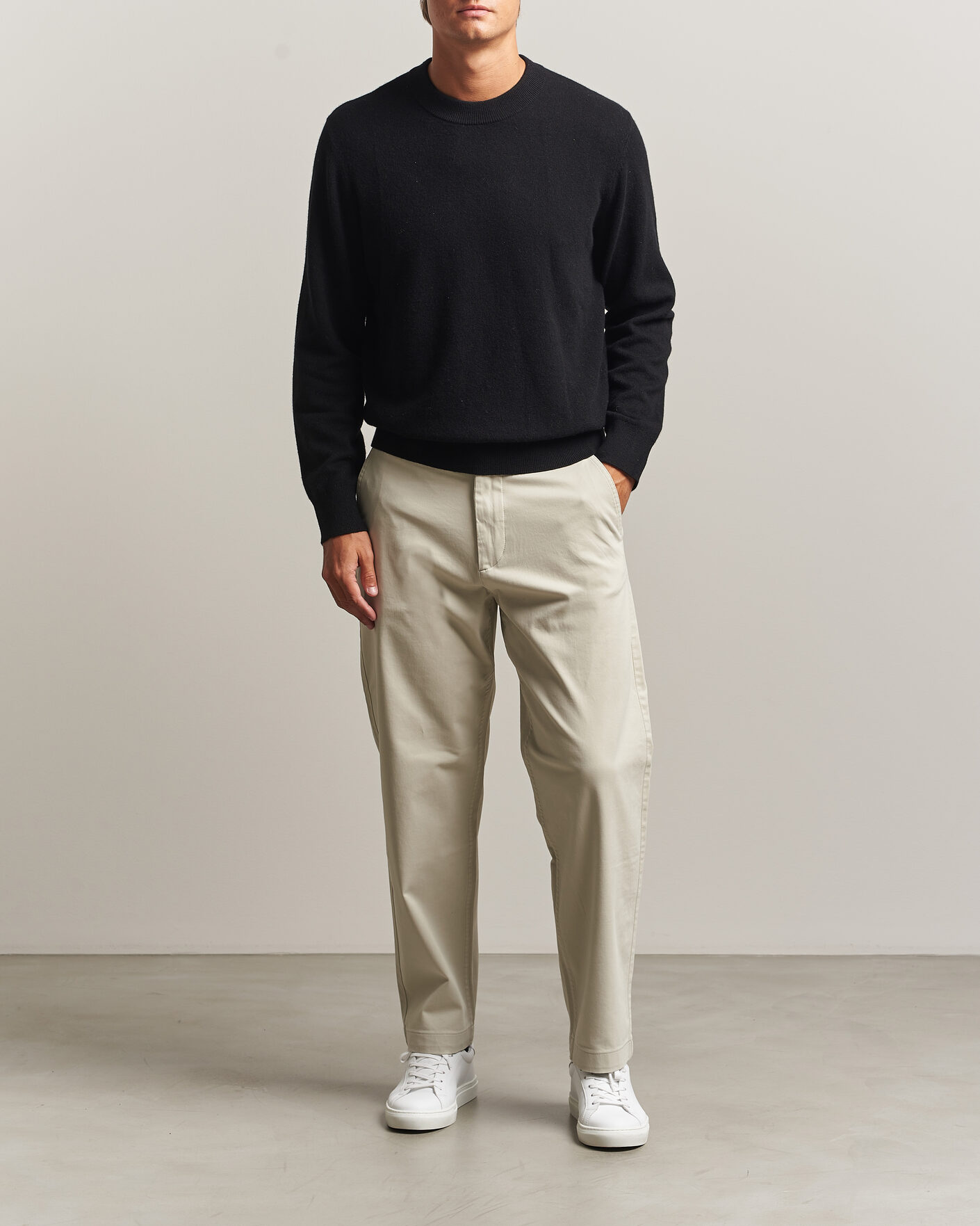 Uomini | Pantaloni | BOSS ORANGE | Cotton Chino Light Beige