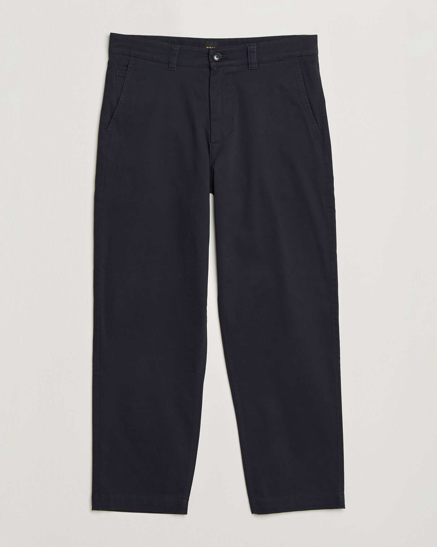 Uomini | Pantaloni | BOSS ORANGE | Cotton Chino Dark Blue