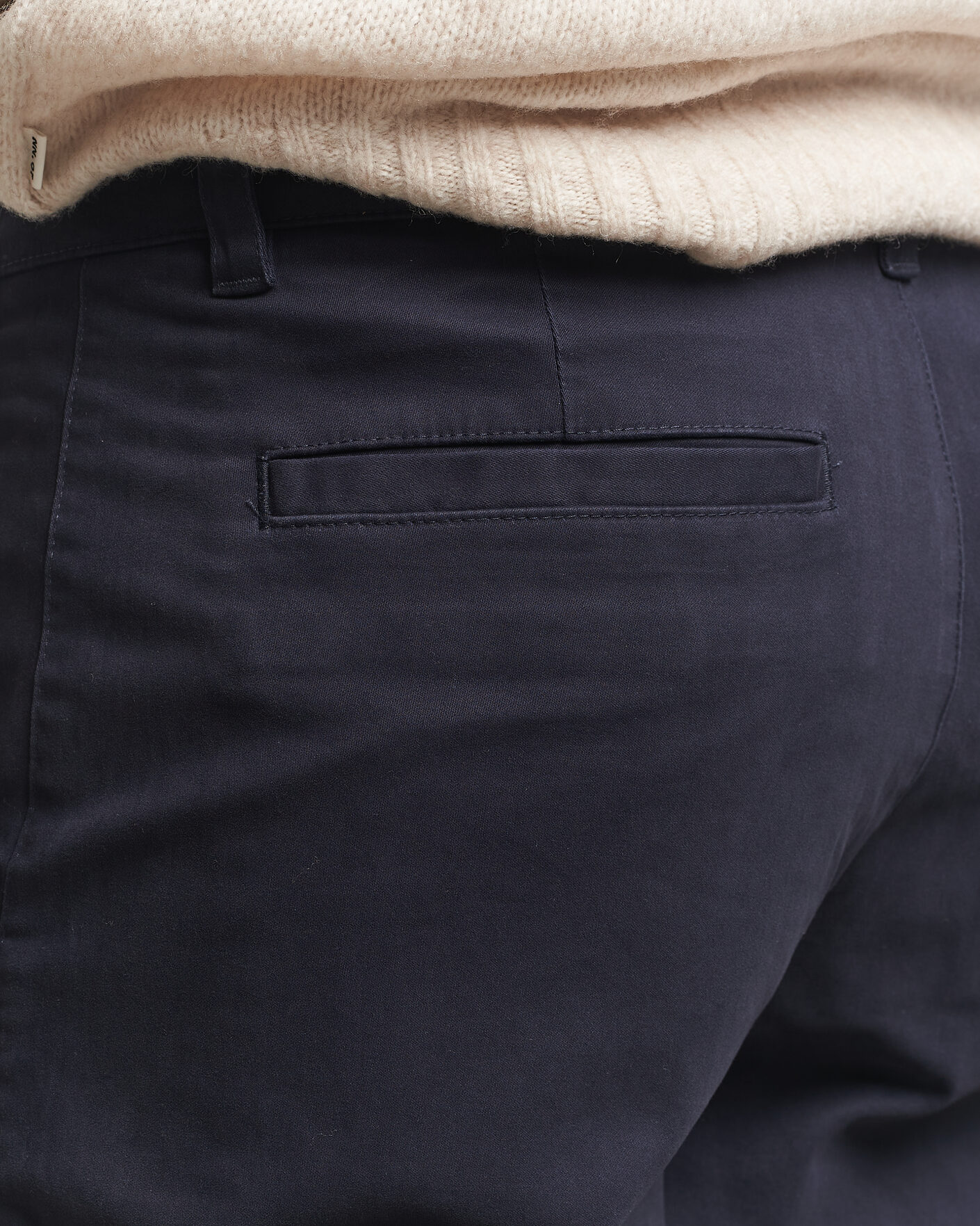 Uomini | Pantaloni | BOSS ORANGE | Cotton Chino Dark Blue