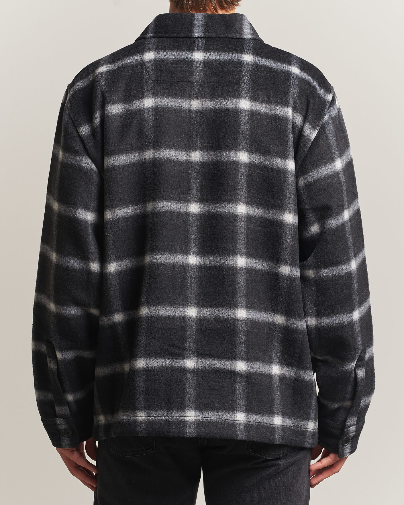 Uomini | Giacche | BOSS ORANGE | Losky Flannel Checked Overshirt Black