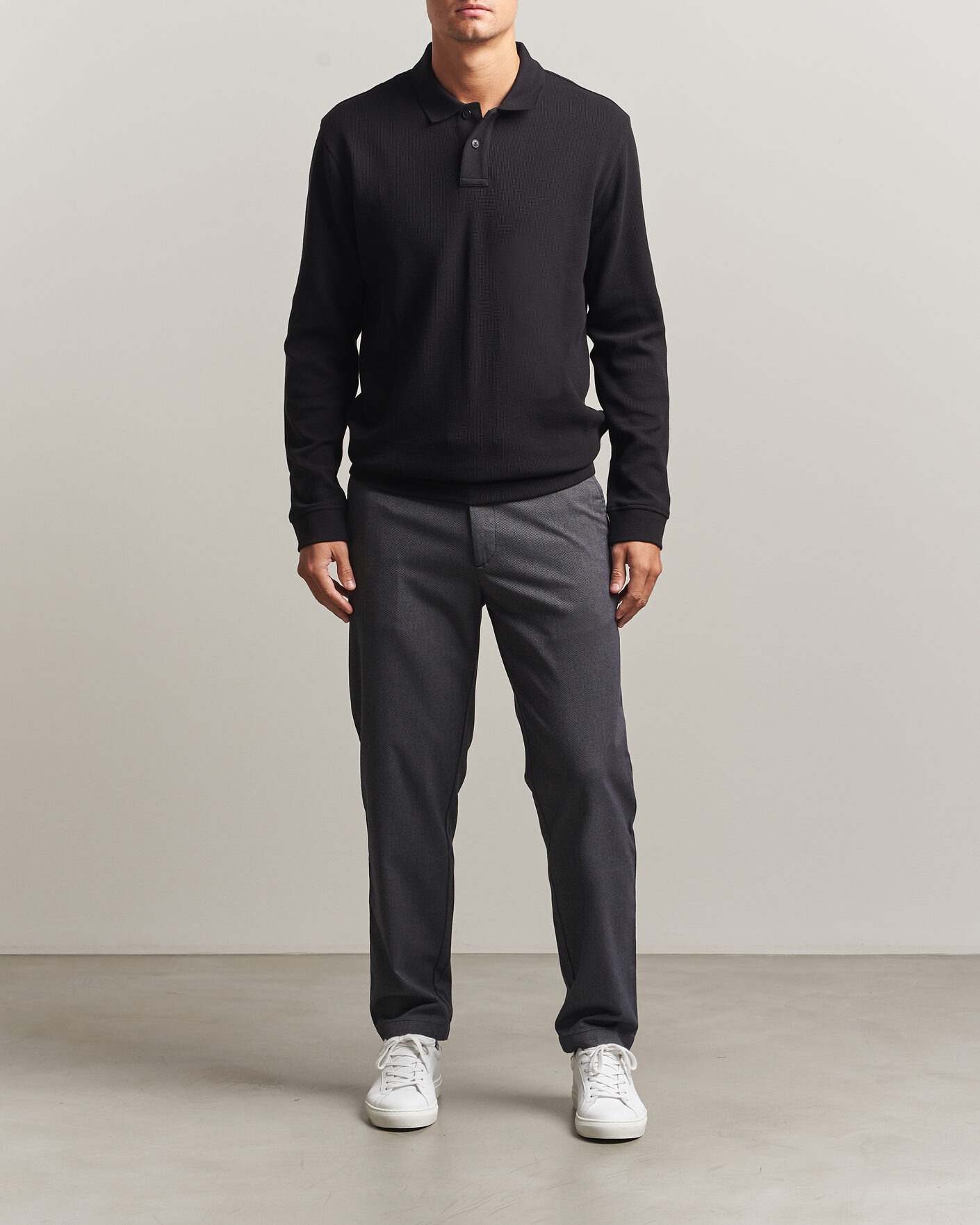 Uomini | Maglieria | BOSS ORANGE | Petempesto Polo Sweater Black