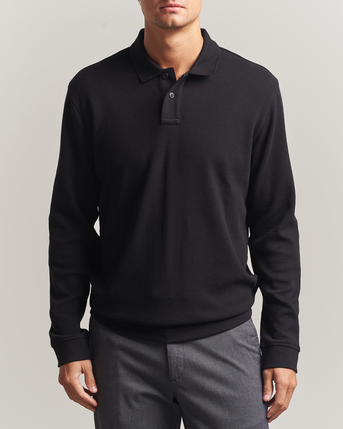 Uomini | Maglieria | BOSS ORANGE | Petempesto Polo Sweater Black